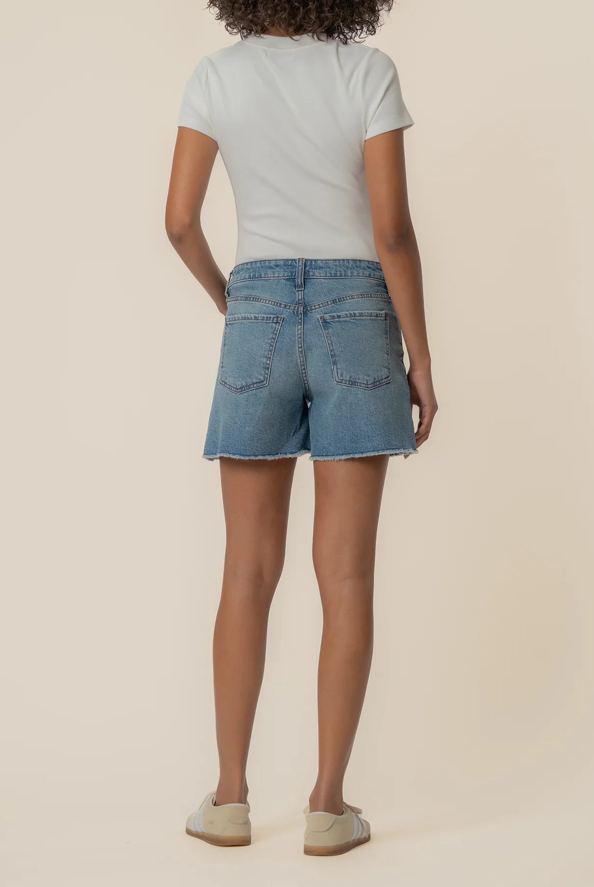 Kut from the Kloth Jane High Rise Long Short in Whiz-Shorts-Kut from the Kloth-Deja Nu Boutique, Women's Fashion Boutique in Lampasas, Texas