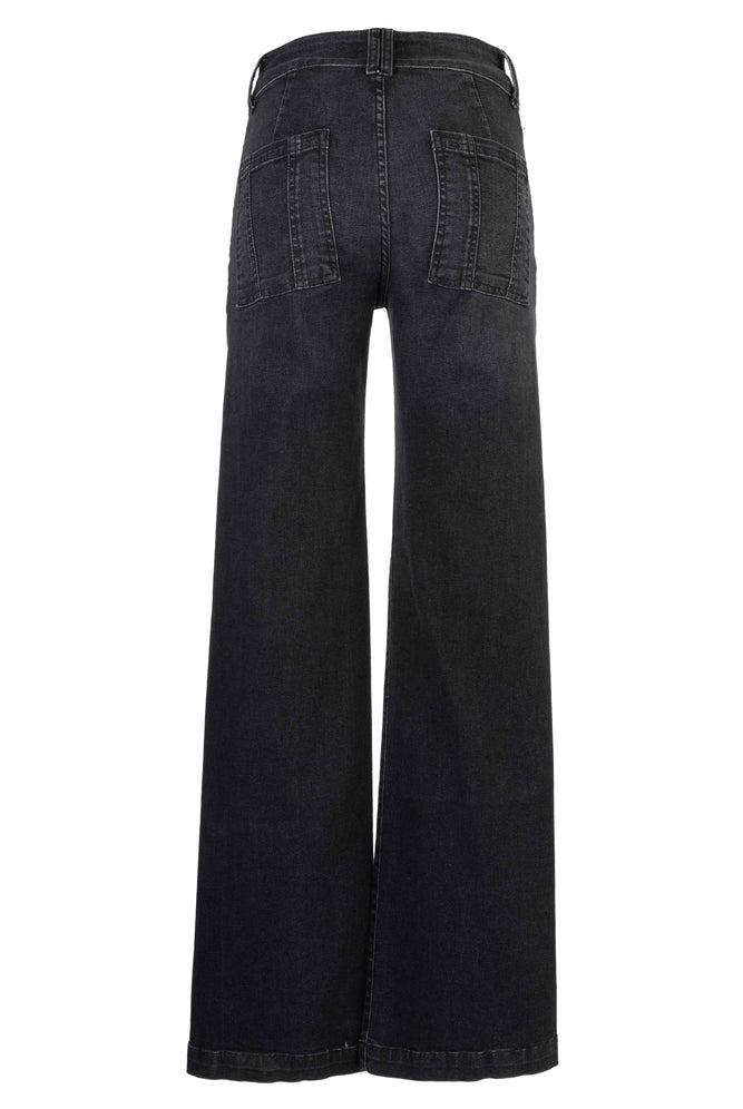 Kut from the Kloth Jodi High Rise Wide Leg Jeans in Aware Black Base-Jeans-Kut from the Kloth-Deja Nu Boutique, Women's Fashion Boutique in Lampasas, Texas