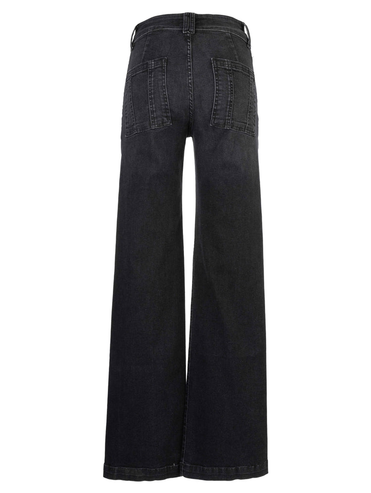 Kut from the Kloth Jodi High Rise Wide Leg Jeans in Aware Black Base-Jeans-Kut from the Kloth-Deja Nu Boutique, Women's Fashion Boutique in Lampasas, Texas
