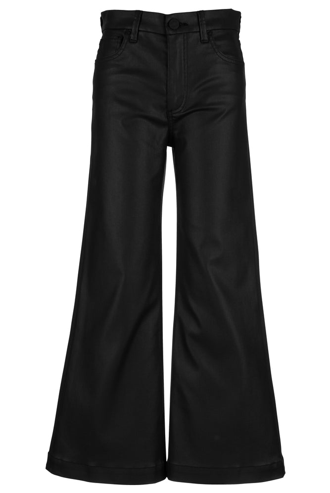 Kut from the Kloth Meg High Rise Fab Ab Wide Leg Jeans In Black Coated-Jeans-Kut from the Kloth-Deja Nu Boutique, Women's Fashion Boutique in Lampasas, Texas
