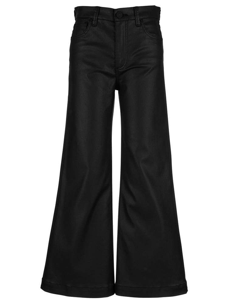 Kut from the Kloth Meg High Rise Fab Ab Wide Leg Jeans In Black Coated-Jeans-Kut from the Kloth-Deja Nu Boutique, Women's Fashion Boutique in Lampasas, Texas
