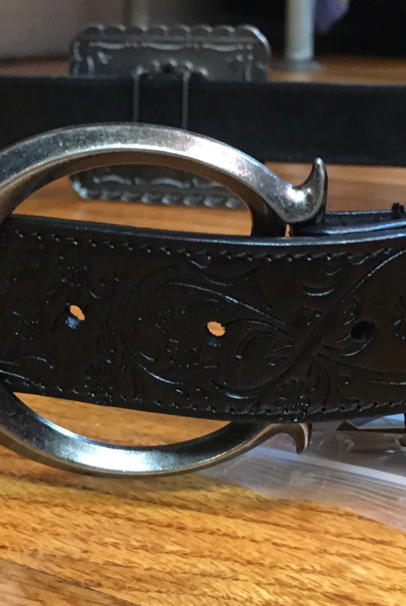 L And B Black Turquoise Square Concho Belt-Belts-L And B-Deja Nu Boutique, Women's Fashion Boutique in Lampasas, Texas