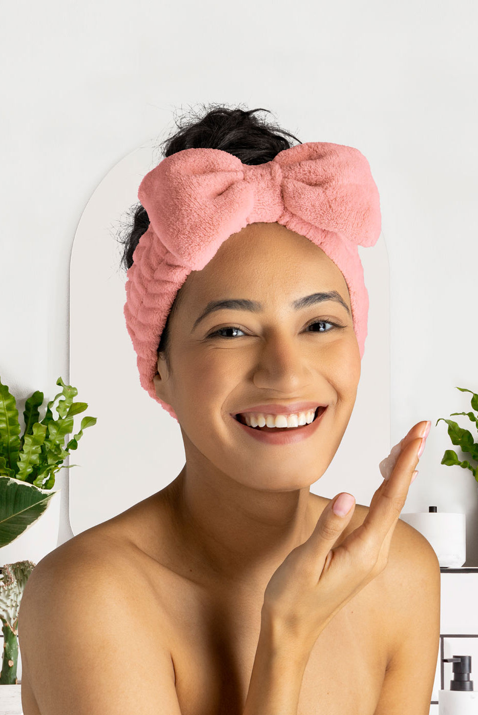 Lemon Lavender Take A Bow Ultra Plush Spa Headband-Scrunchies & Headbands-Lemon Lavender-Deja Nu Boutique, Women's Fashion Boutique in Lampasas, Texas