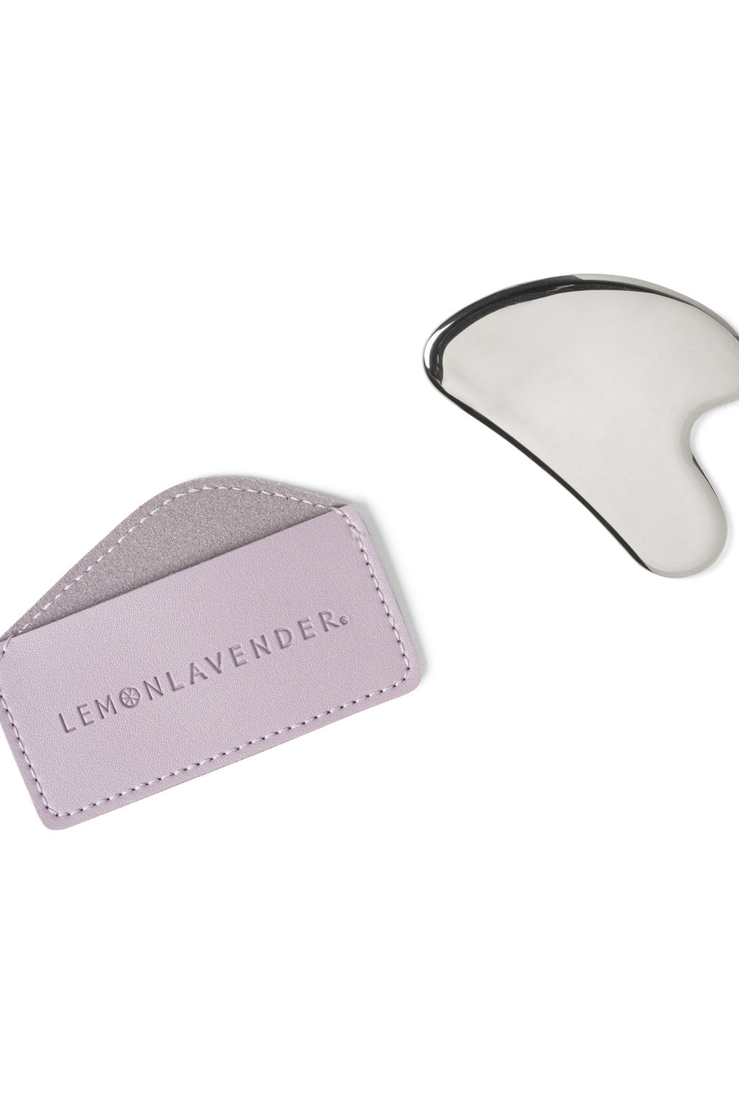 Lemon Lavender® Oh My Gua Sha Stainless Steel Facial Tool with Travel Sleeve-Skin Care Tools-Lemon Lavender-Deja Nu Boutique, Women's Fashion Boutique in Lampasas, Texas