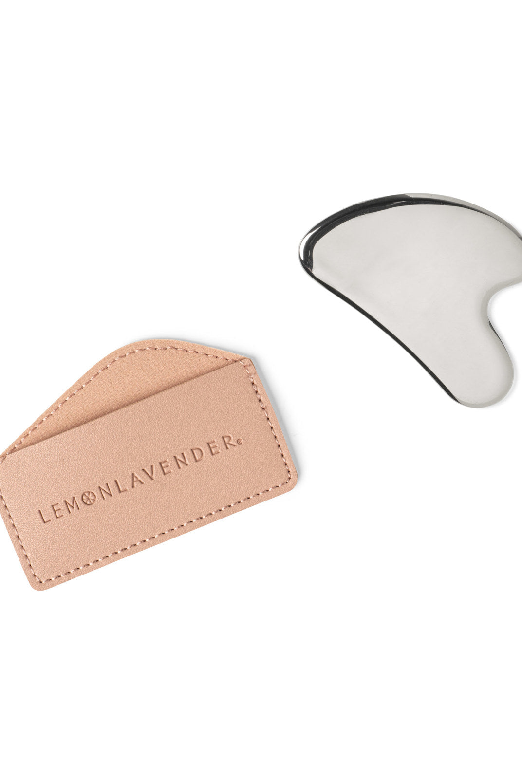 Lemon Lavender® Oh My Gua Sha Stainless Steel Facial Tool with Travel Sleeve-Skin Care Tools-Lemon Lavender-Deja Nu Boutique, Women's Fashion Boutique in Lampasas, Texas