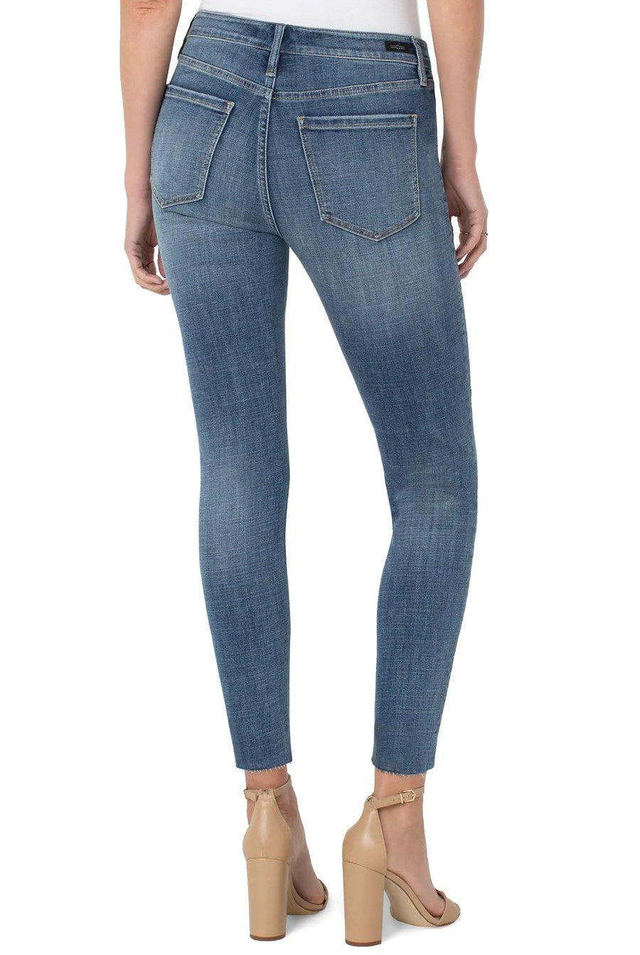 Liverpool Abby High Rise Ankle Skinny With Exposed Button And Cut In Perry-Bottoms-Liverpool-Deja Nu Boutique, Women's Fashion Boutique in Lampasas, Texas
