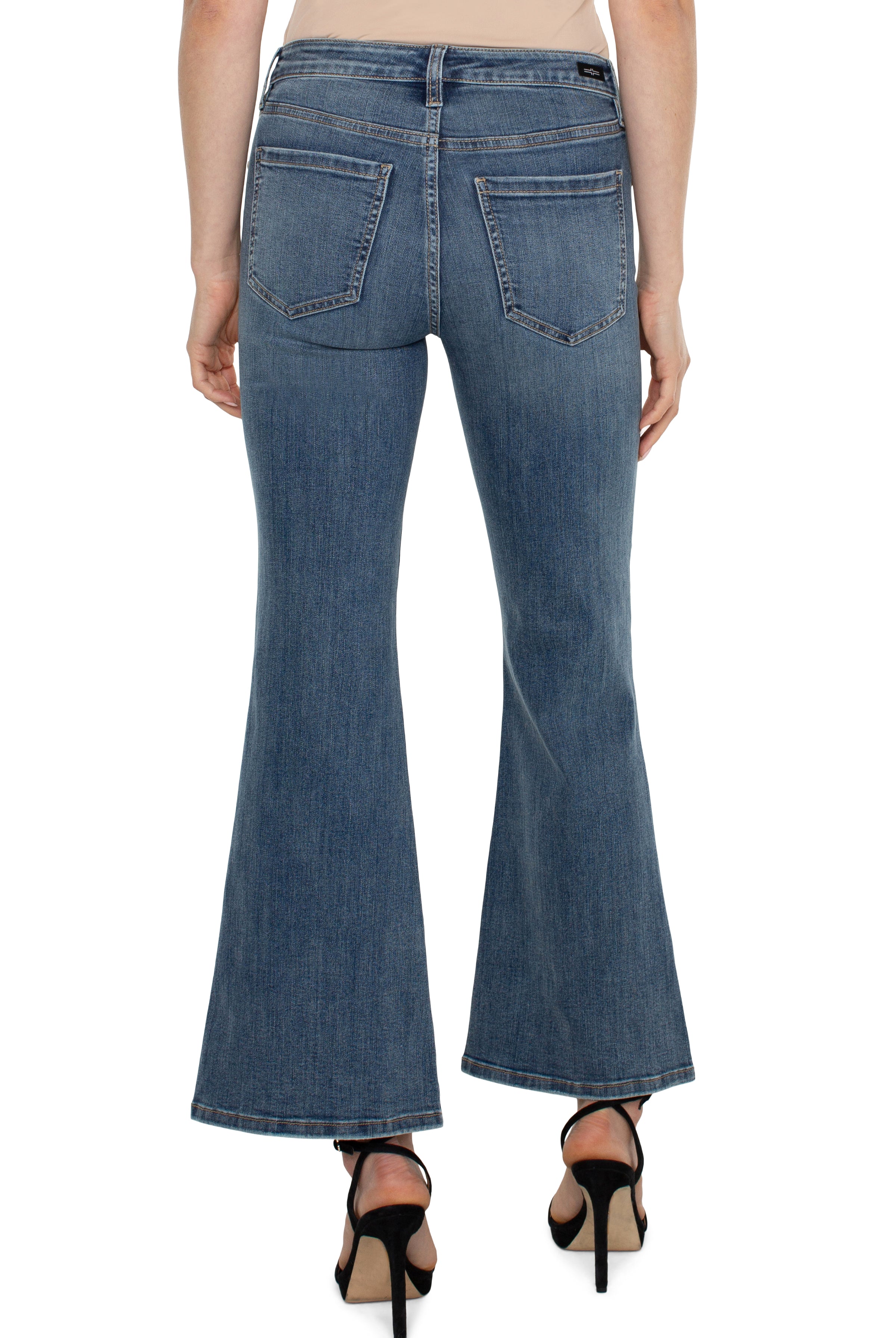 Liverpool Hannah Flare Seamed With Front Slit In Tulane-Jeans-Liverpool-Deja Nu Boutique, Women's Fashion Boutique in Lampasas, Texas