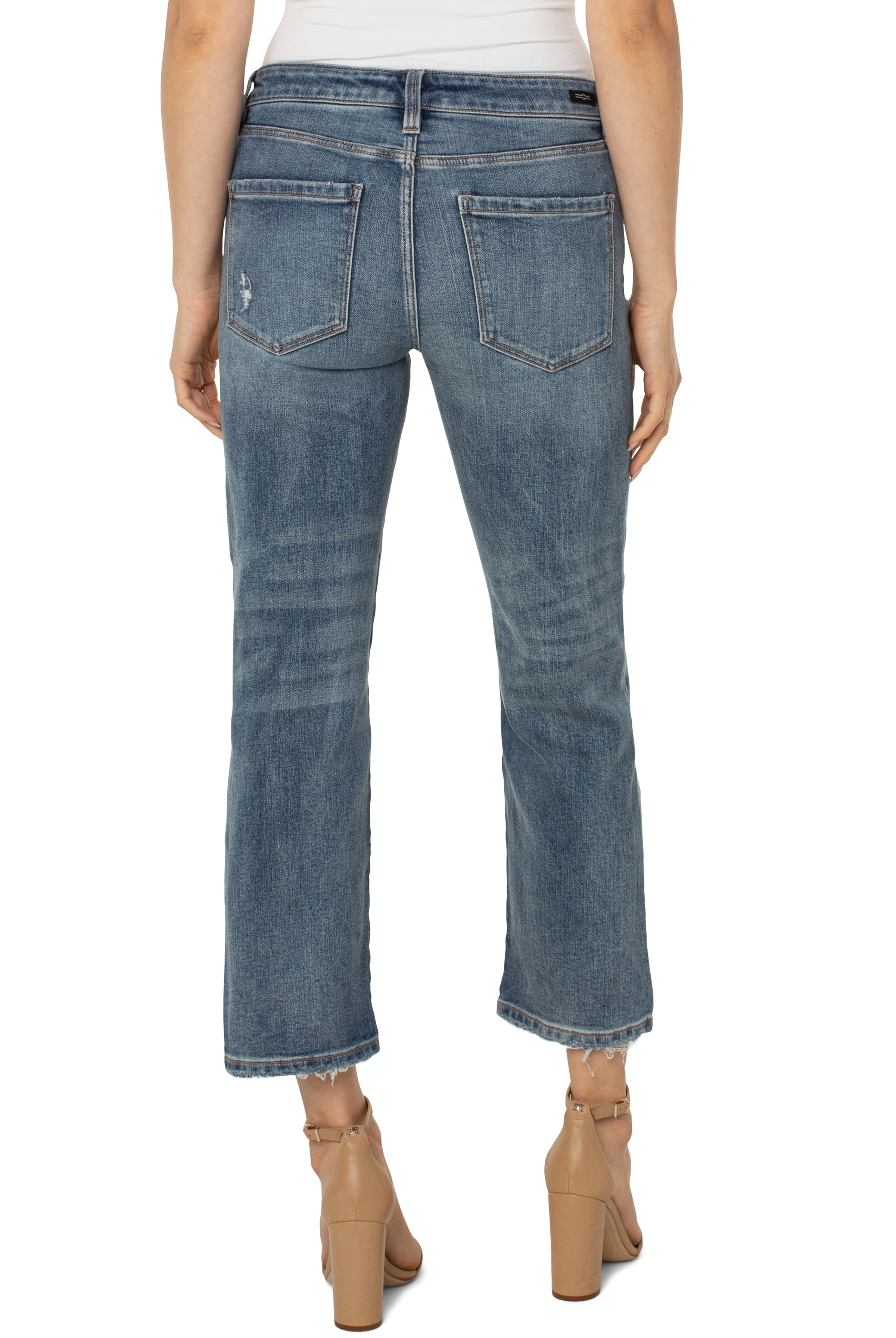 Liverpool Kennedy Crop Straight Leg Jean 27in Inseam In La Brea-Jeans-Liverpool-Deja Nu Boutique, Women's Fashion Boutique in Lampasas, Texas