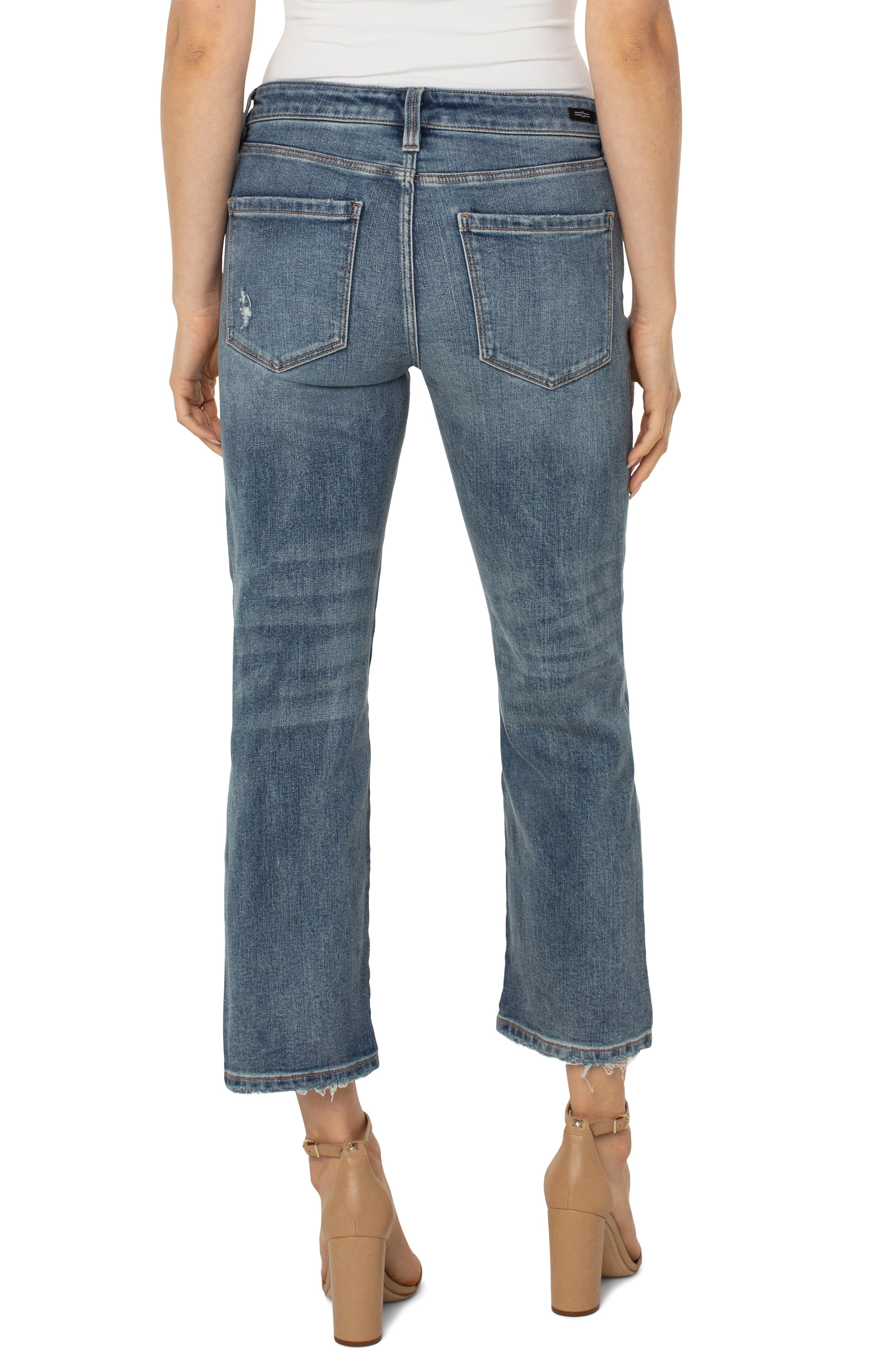 Liverpool Kennedy Crop Straight Leg Jean 27in Inseam In La Brea-Jeans-Liverpool-Deja Nu Boutique, Women's Fashion Boutique in Lampasas, Texas