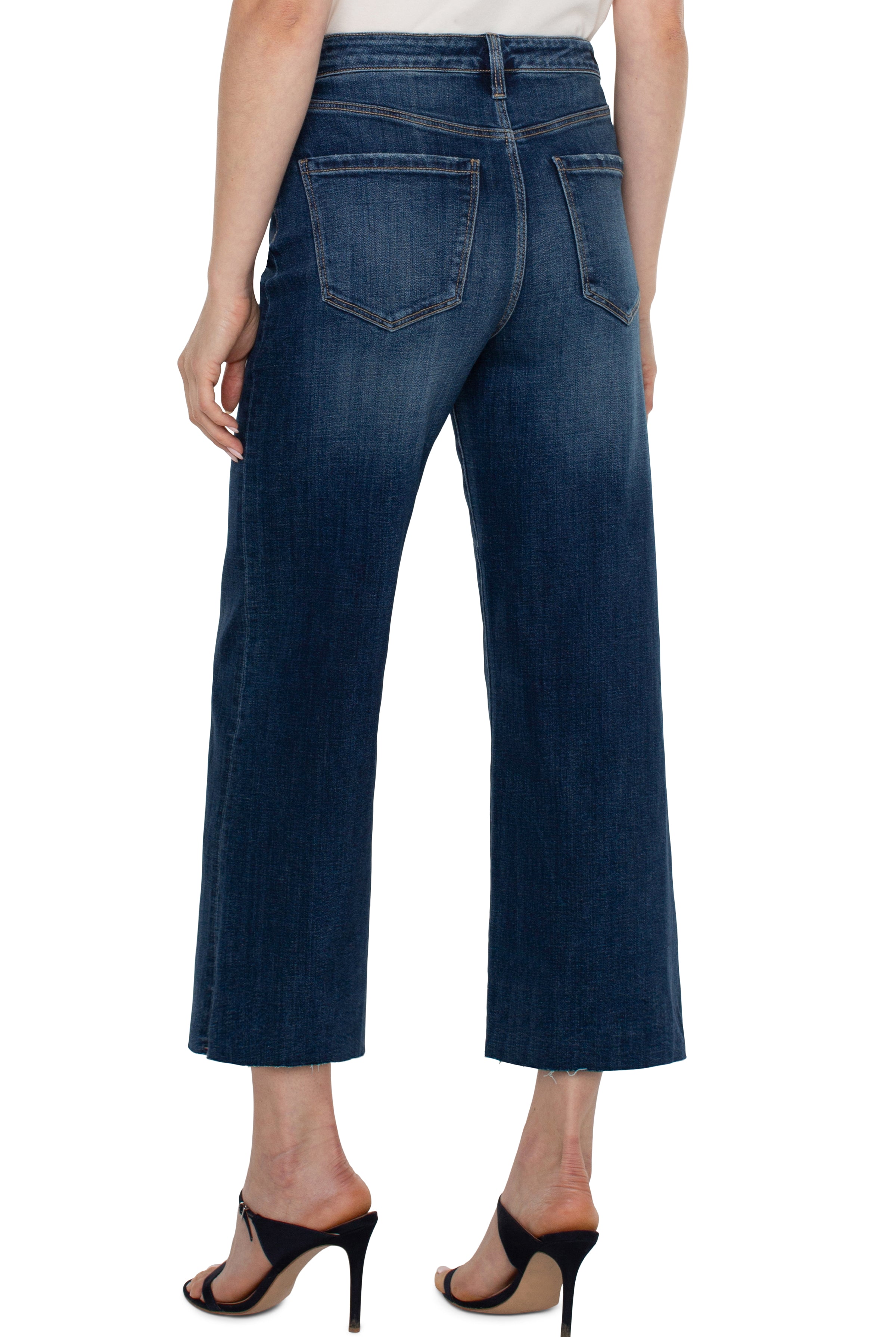 Liverpool Stride Hi-Rise Crop With Wide Cut Hem 26in Ins In Bowers-Jeans-Liverpool-Deja Nu Boutique, Women's Fashion Boutique in Lampasas, Texas