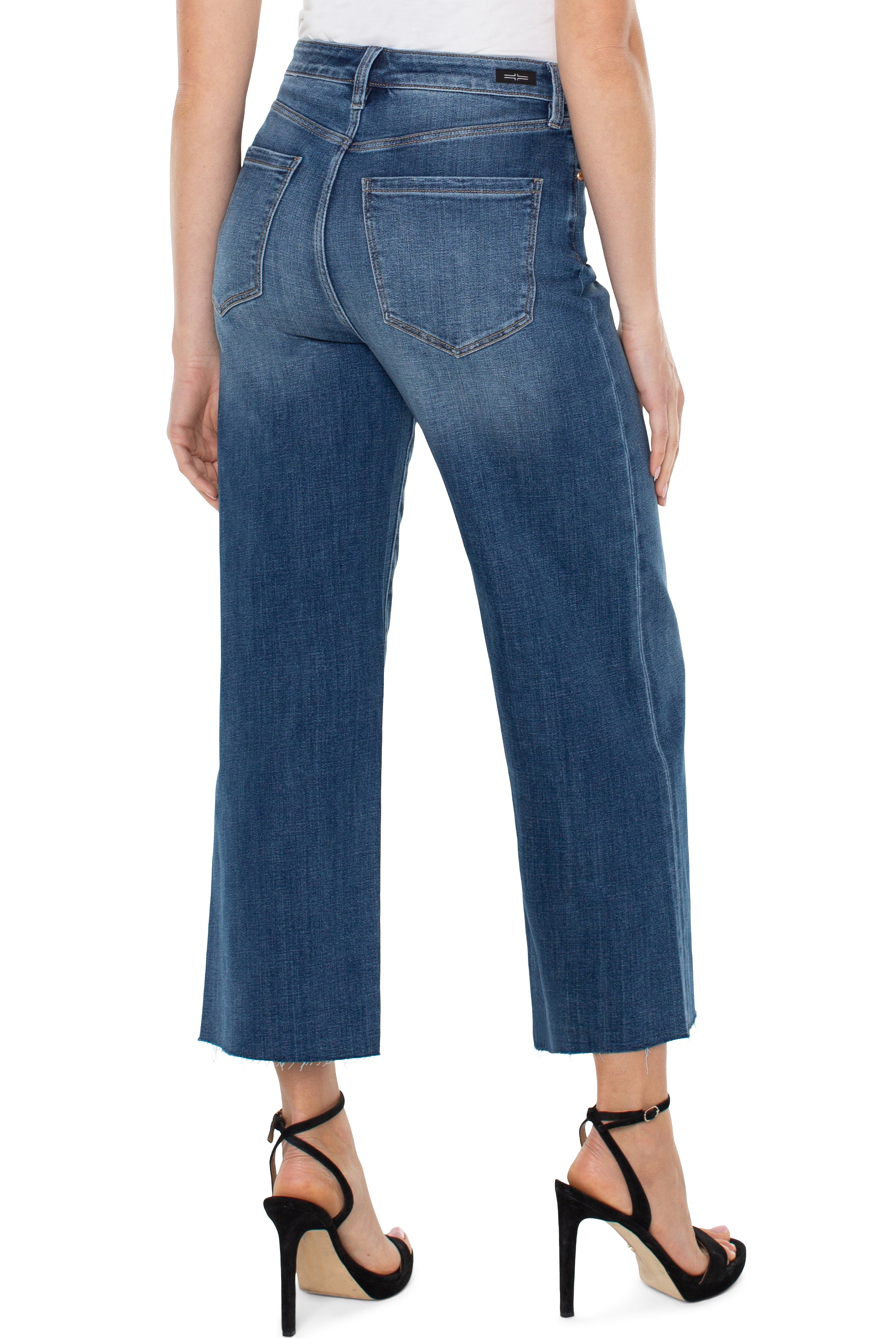 Liverpool Stride High Rise Crop With Wide Cut Hem 26in In Jordan-Bottoms-Liverpool-Deja Nu Boutique, Women's Fashion Boutique in Lampasas, Texas