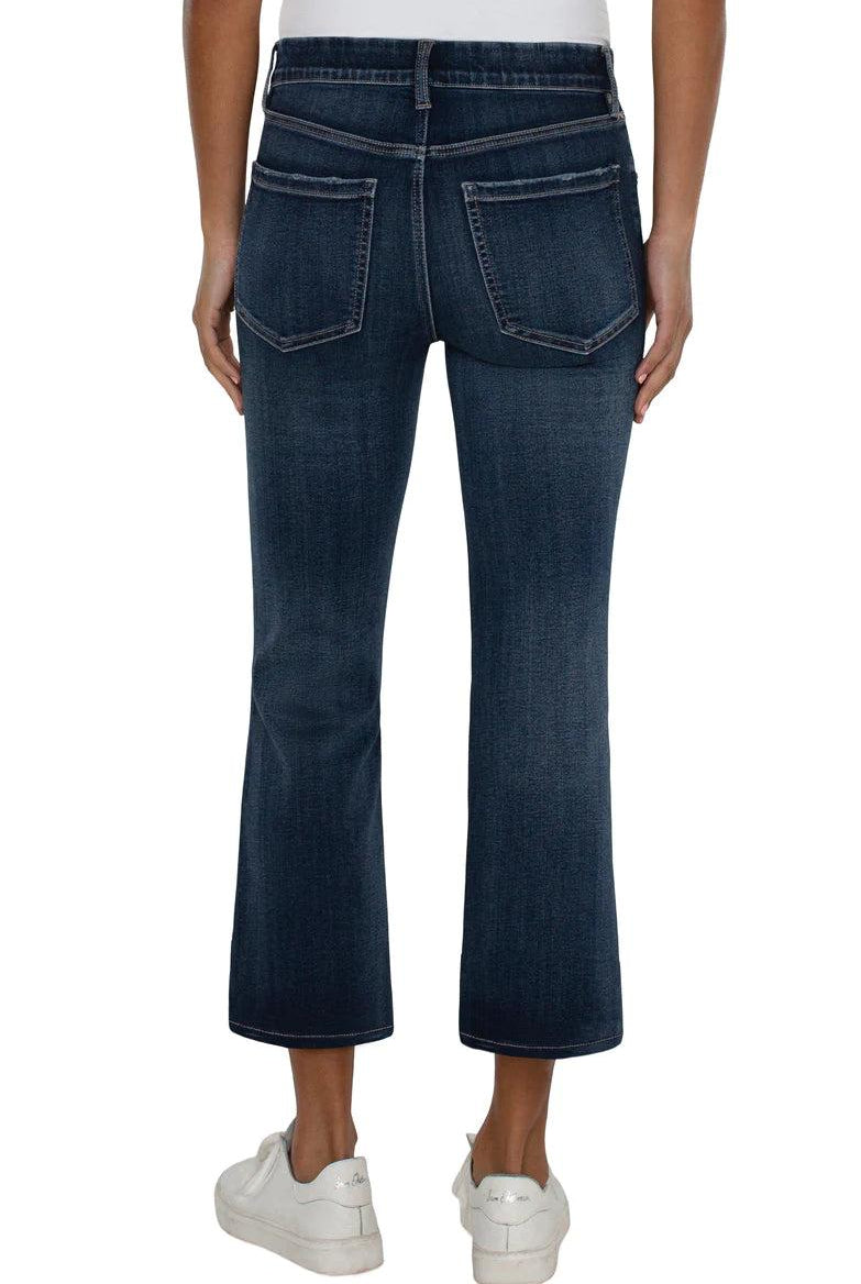 Liverpool The Gia Glider® Crop Flare With Fray Hem In Edgehill-Jeans-Liverpool-Deja Nu Boutique, Women's Fashion Boutique in Lampasas, Texas