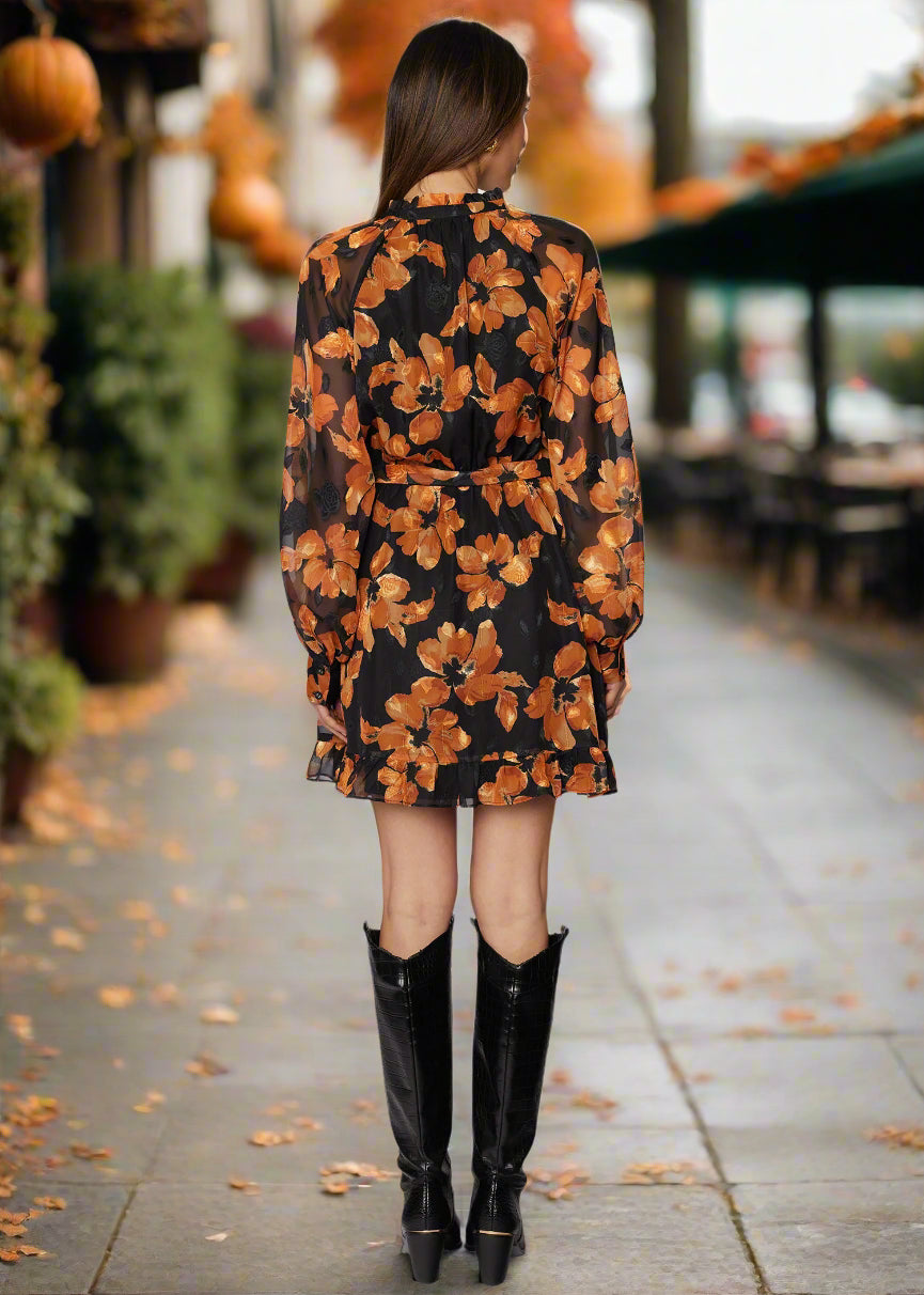 Lost + Wander Golden Rendezvous Mini Dress-Dresses-Lost + Wander-Deja Nu Boutique, Women's Fashion Boutique in Lampasas, Texas