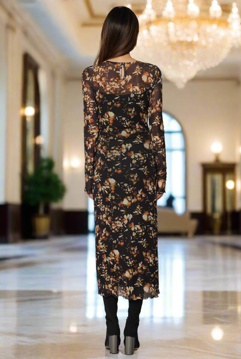 Lost + Wander Moonlit Meadow Midi Dress-Dresses-Lost + Wander-Deja Nu Boutique, Women's Fashion Boutique in Lampasas, Texas