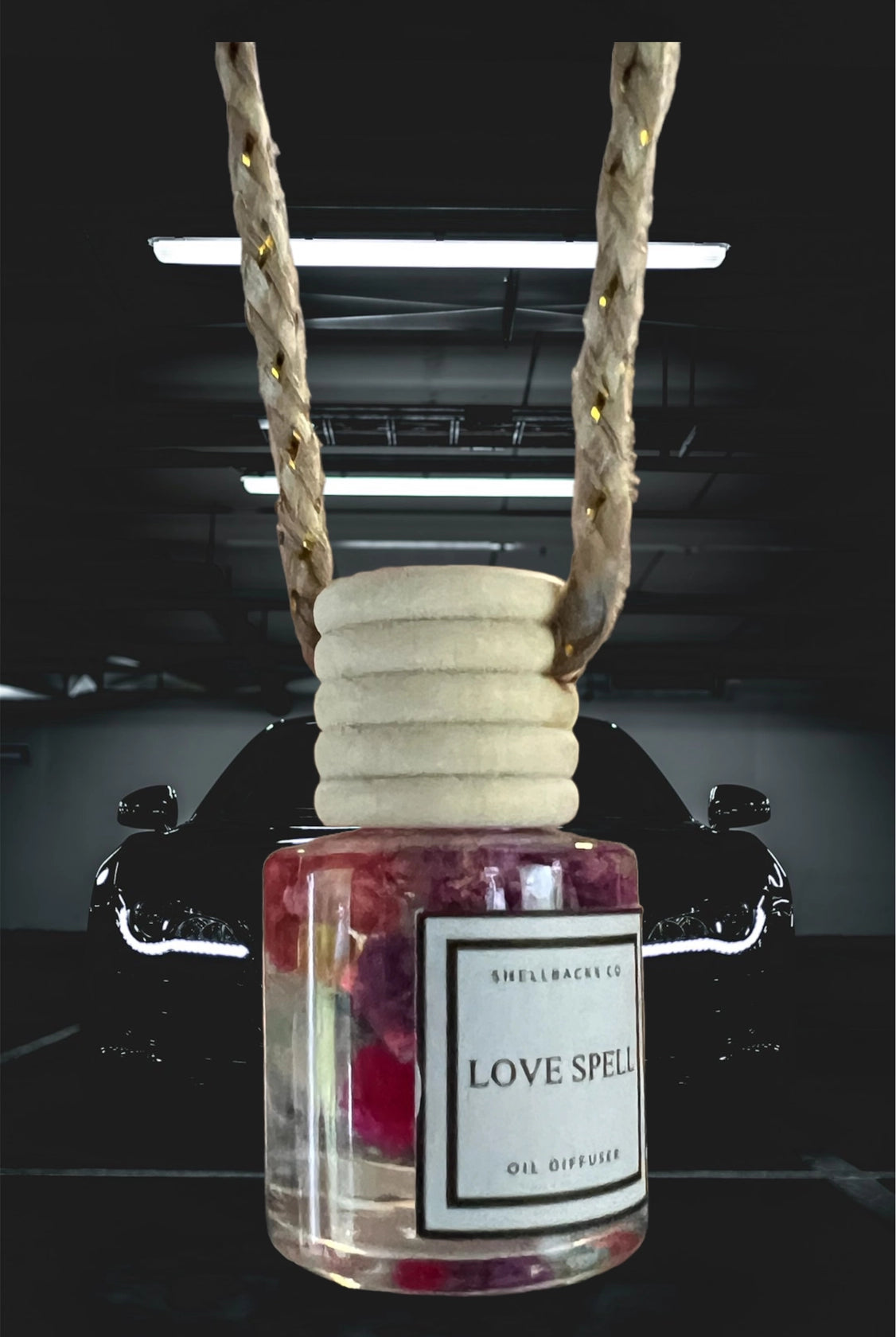 Love Hex Hanging Car Freshener Diffuser with Real Flowers – Inspired by Love Spell-Car Diffuser-Prairie Chicken Sticker Shop & Gifts-Deja Nu Boutique, Women's Fashion Boutique in Lampasas, Texas