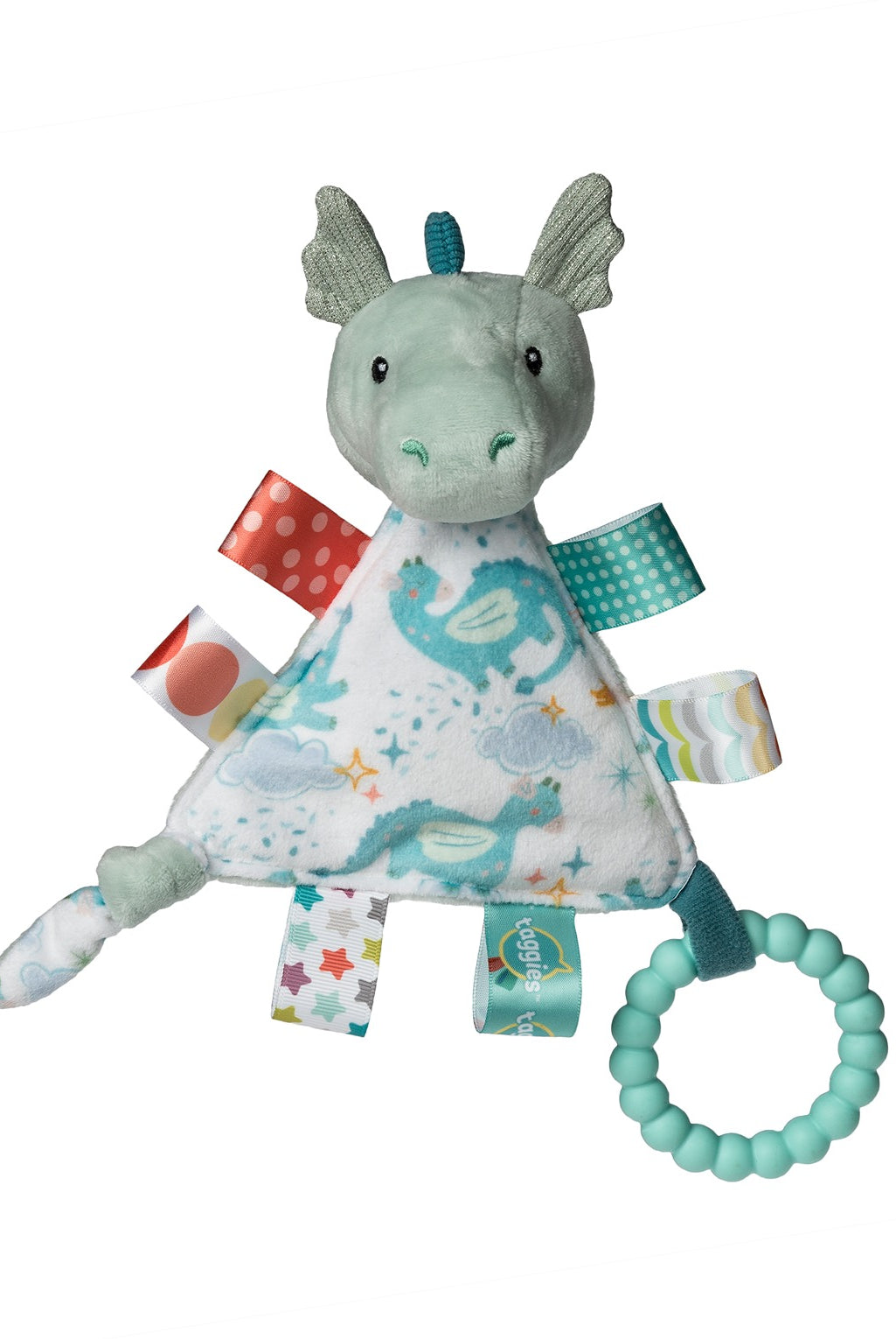 Mary Meyer Taggies Activity Triangle Drax Dragon 6”-Baby Toys-Mary Meyer-Deja Nu Boutique, Women's Fashion Boutique in Lampasas, Texas