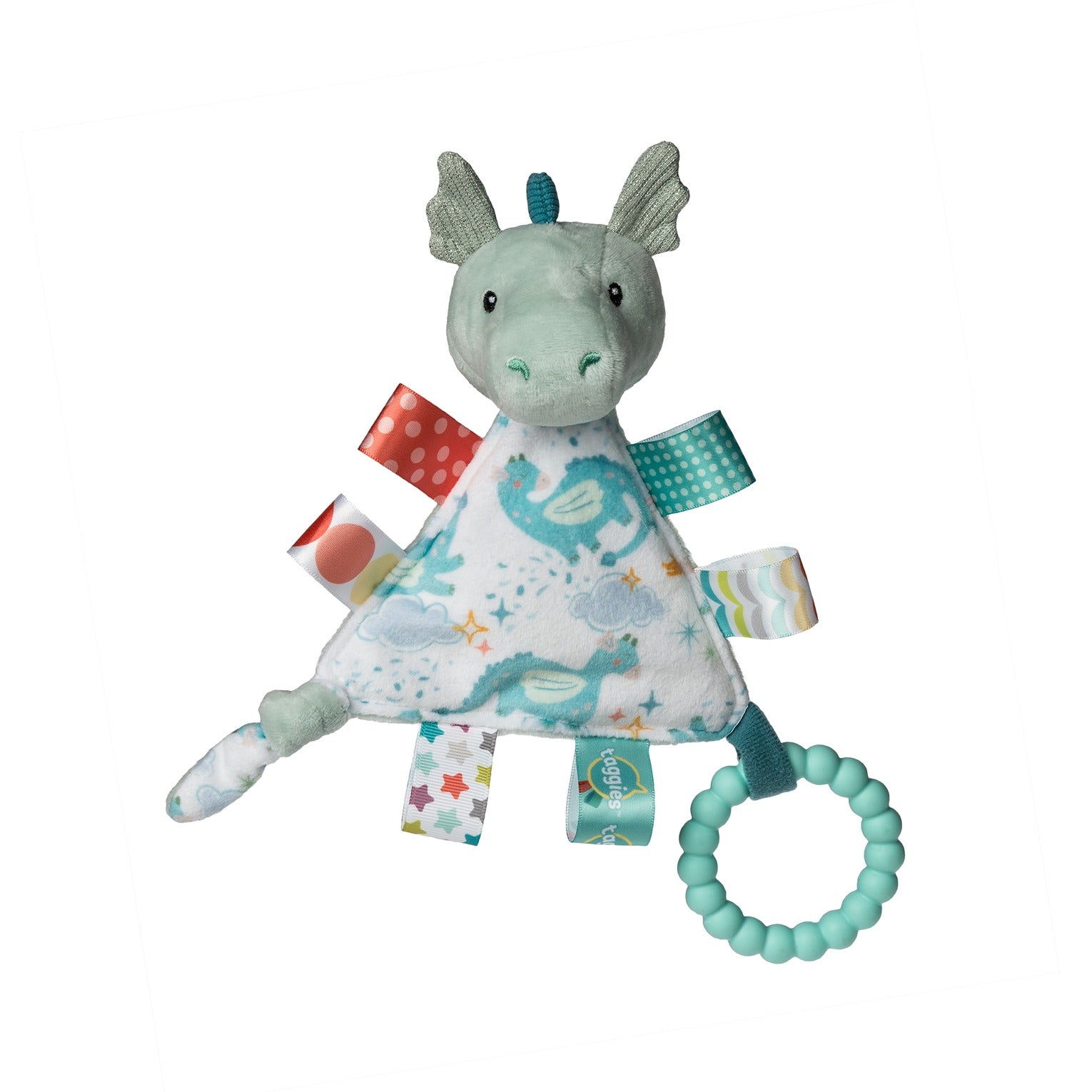 Mary Meyer Taggies Activity Triangle Drax Dragon 6”-Baby Toys-Mary Meyer-Deja Nu Boutique, Women's Fashion Boutique in Lampasas, Texas