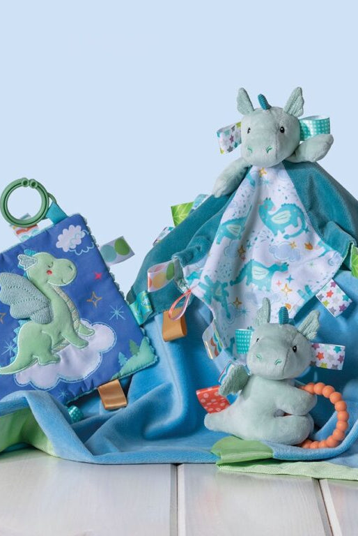 Mary Meyer Taggies Activity Triangle Drax Dragon 6”-Baby Toys-Mary Meyer-Deja Nu Boutique, Women's Fashion Boutique in Lampasas, Texas