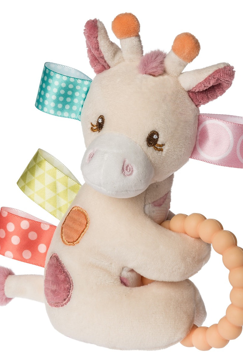 Mary Meyer Taggies Tilly Giraffe Teether Rattle – 5” Quantity-Rattlers-Mary Meyer-Deja Nu Boutique, Women's Fashion Boutique in Lampasas, Texas