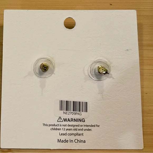 Mini Pink Palm Tree Stud Earrings with Pearl Center-Earrings-Deja Nu Tx-Deja Nu Boutique, Women's Fashion Boutique in Lampasas, Texas