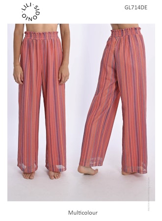 Molly Bracken Knitted Wide-Leg Pants – Multicolor Boho Vibes-Pants-Molly Bracken-Deja Nu Boutique, Women's Fashion Boutique in Lampasas, Texas