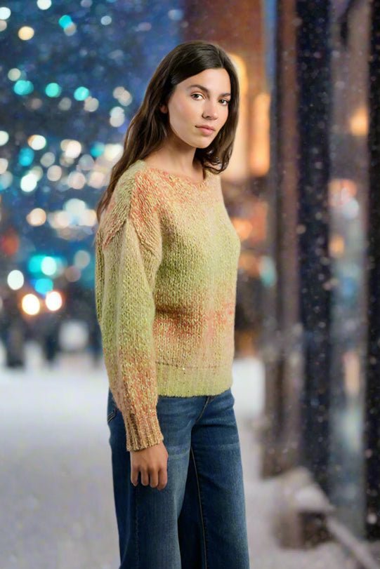 Molly Bracken Lime Green Sweater-Sweaters-Molly Bracken-Deja Nu Boutique, Women's Fashion Boutique in Lampasas, Texas