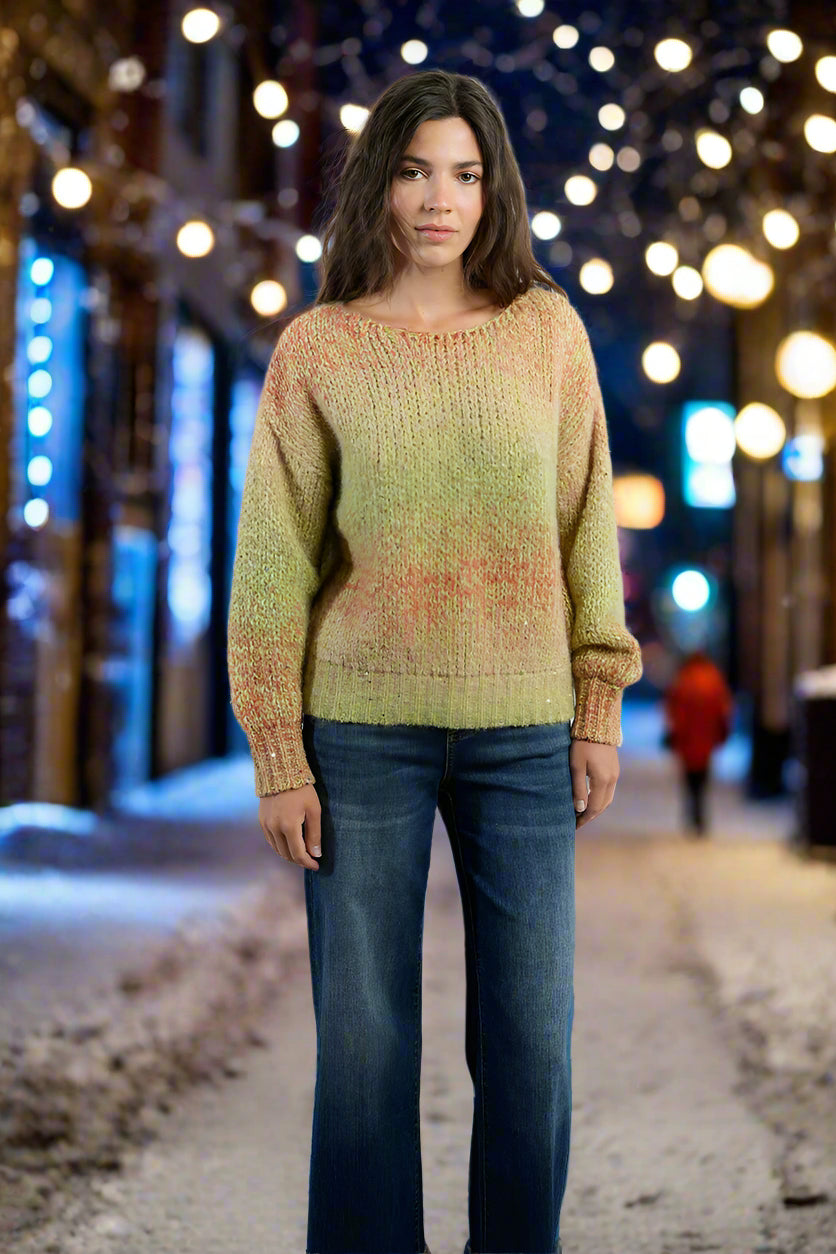 Molly Bracken Lime Green Sweater-Sweaters-Molly Bracken-Deja Nu Boutique, Women's Fashion Boutique in Lampasas, Texas