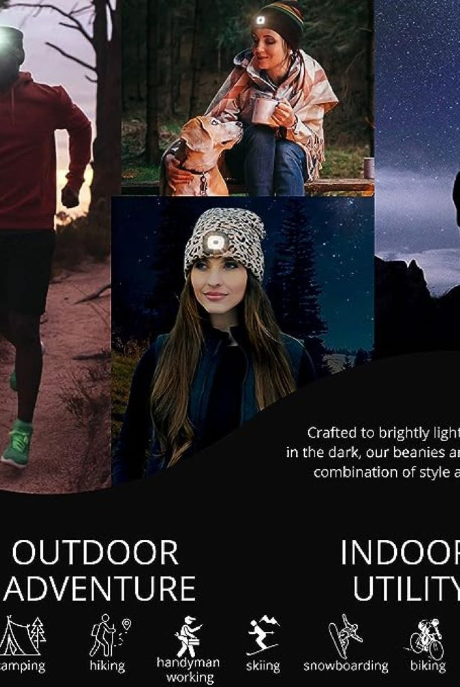 Night Scope Rechargeable Led Beanie In Black-Hats-Night Scope-Deja Nu Boutique, Women's Fashion Boutique in Lampasas, Texas