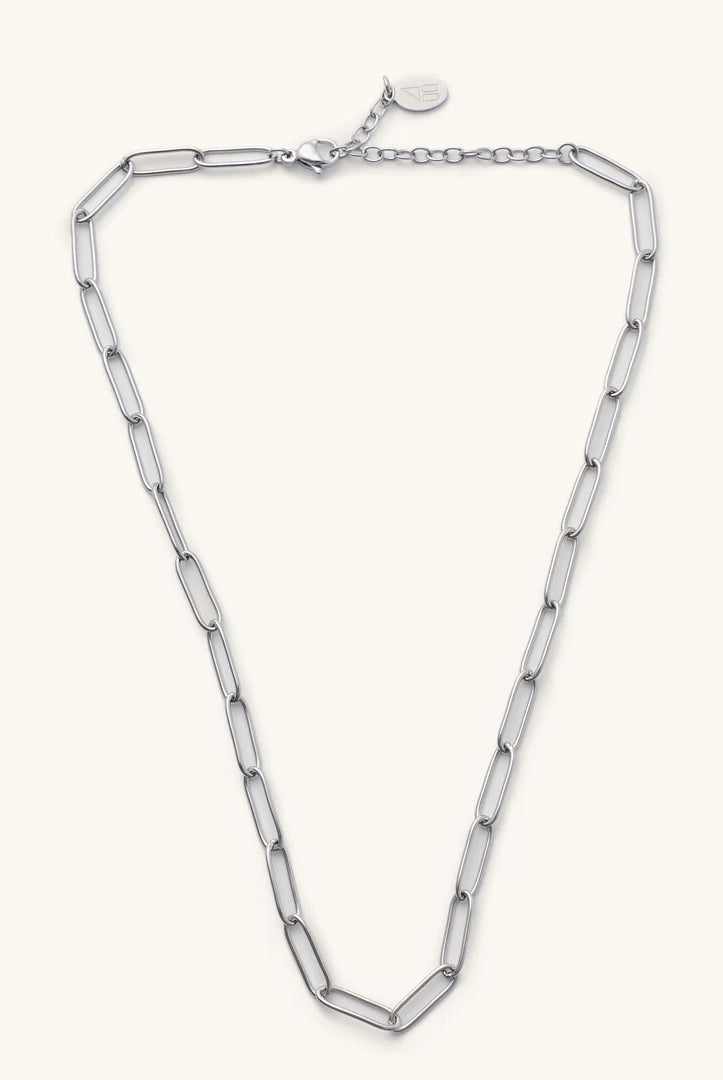 Nikki Smith Silver Sasha Chain Necklace Waterproof-Necklaces-Nikki Smith-Deja Nu Boutique, Women's Fashion Boutique in Lampasas, Texas