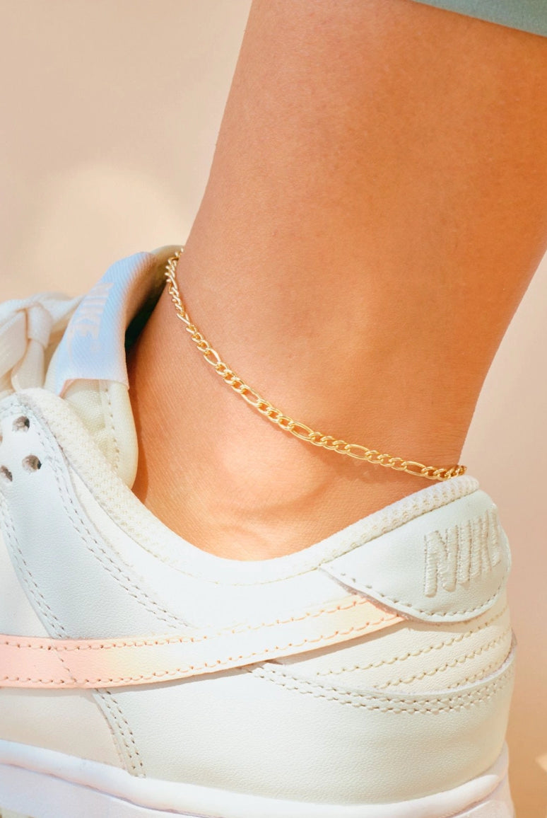 Nikki Smith Tasha Waterproof Gold Anklet-Anklets-Nikki Smith-Deja Nu Boutique, Women's Fashion Boutique in Lampasas, Texas