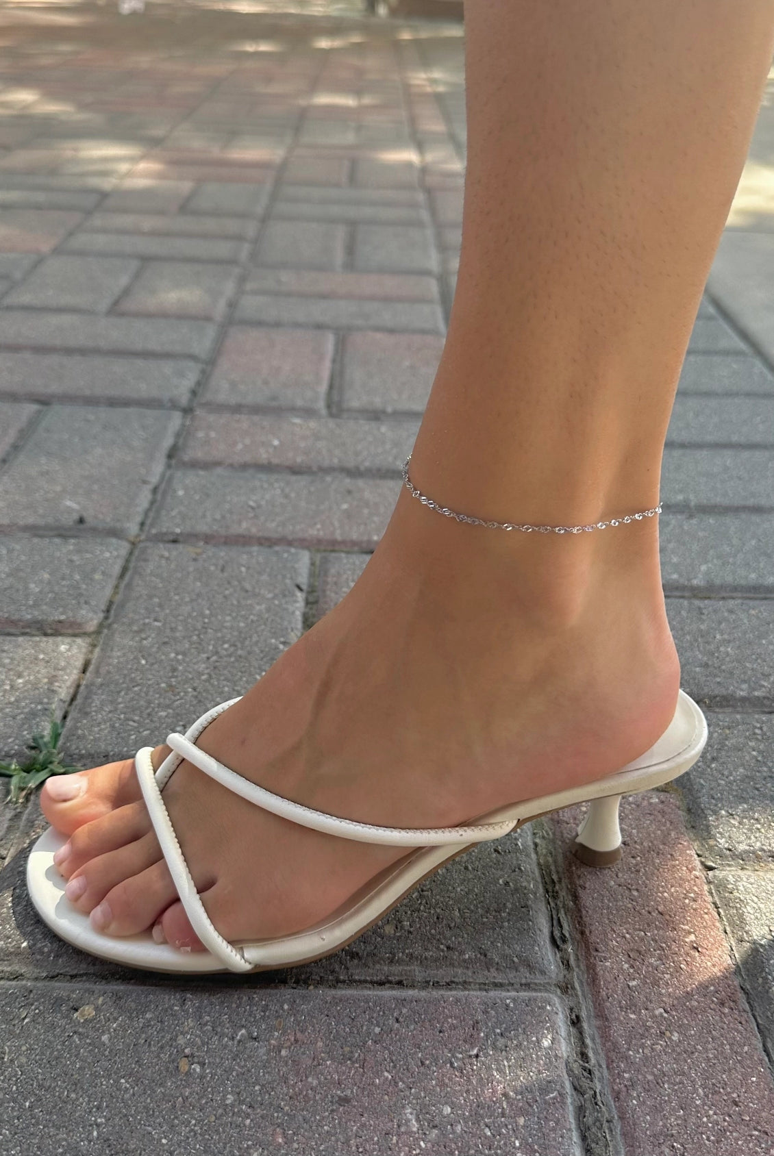 Nikki Smith Waterproof Silver Fallon Anklet-Anklets-Nikki Smith-Deja Nu Boutique, Women's Fashion Boutique in Lampasas, Texas