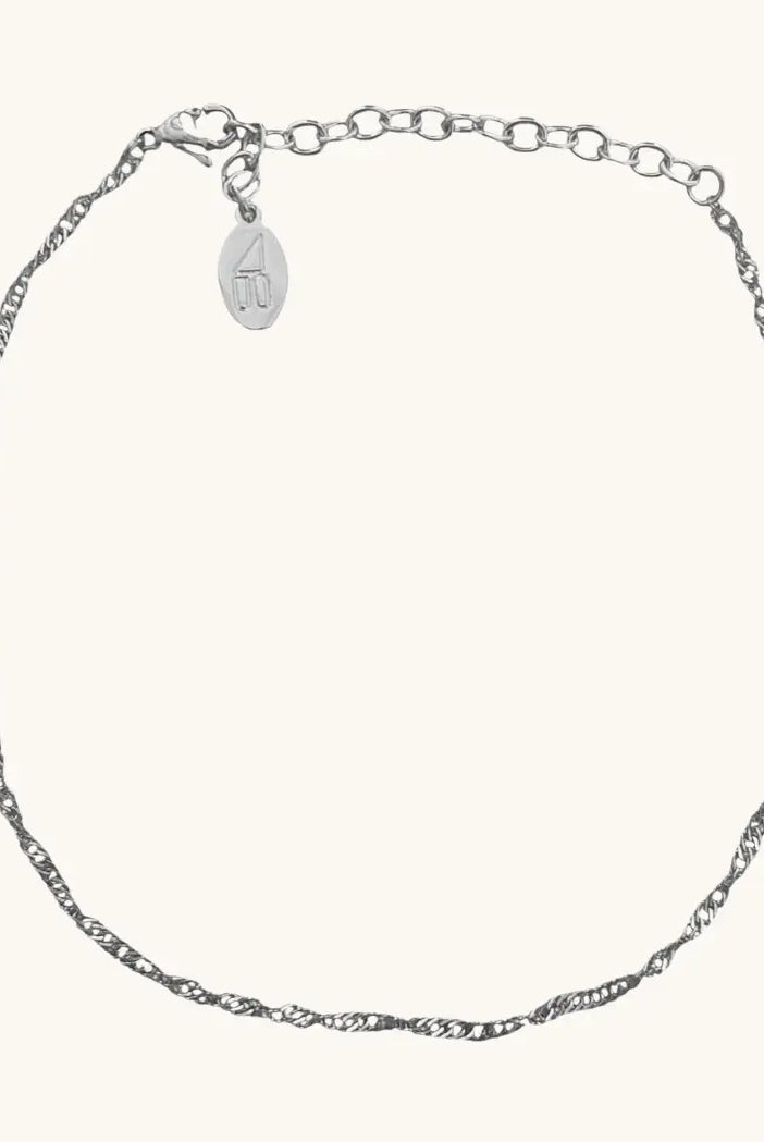 Nikki Smith Waterproof Silver Fallon Anklet-Anklets-Nikki Smith-Deja Nu Boutique, Women's Fashion Boutique in Lampasas, Texas