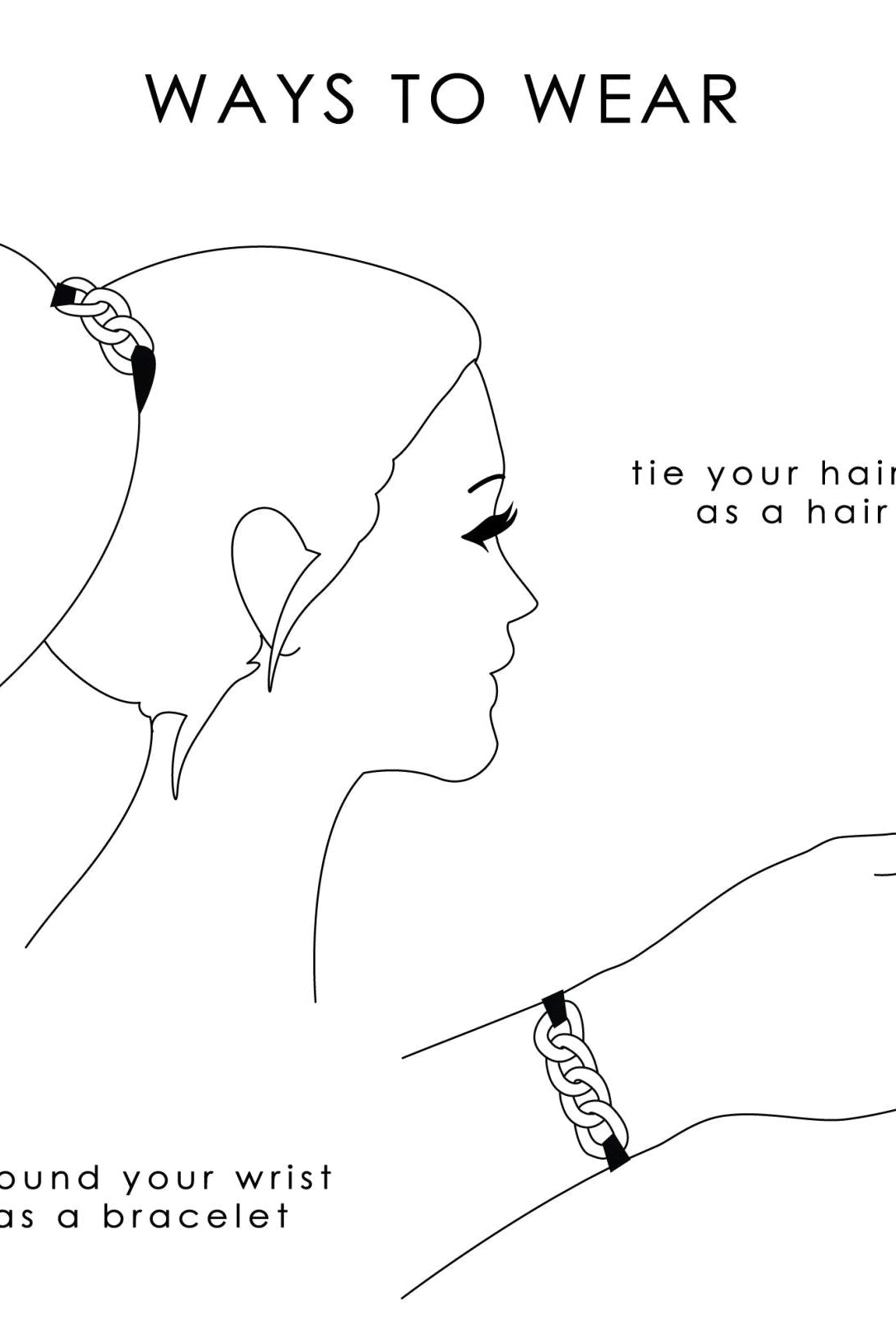 OMG BLING Five Piece Enamel Hair Tie - Bracelet Set With Tan Tie-Hair Ties-OMG BLINGS-Deja Nu Boutique, Women's Fashion Boutique in Lampasas, Texas