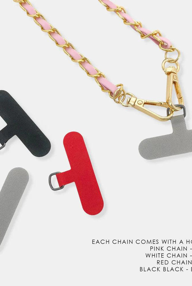 OMG BLING Long Vegan Leather Cellphone Chain In Royal Blue-Handbags, Wallets & Cases-OMG BLINGS-Deja Nu Boutique, Women's Fashion Boutique in Lampasas, Texas