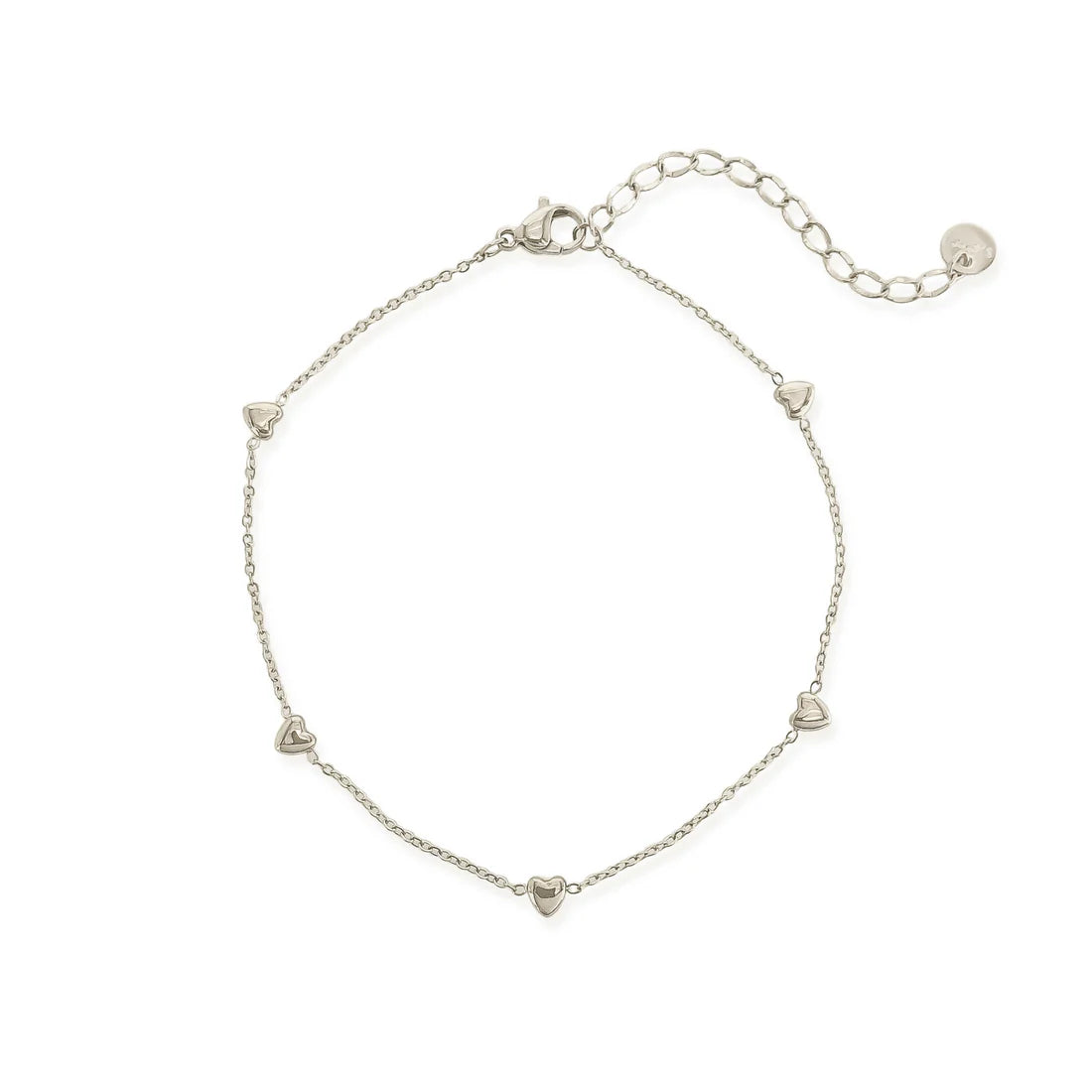 OMG Bling Water Resistant Solid Heart Charm Anklet in Gold Or Silver-Anklets-OMG BLINGS-Deja Nu Boutique, Women's Fashion Boutique in Lampasas, Texas