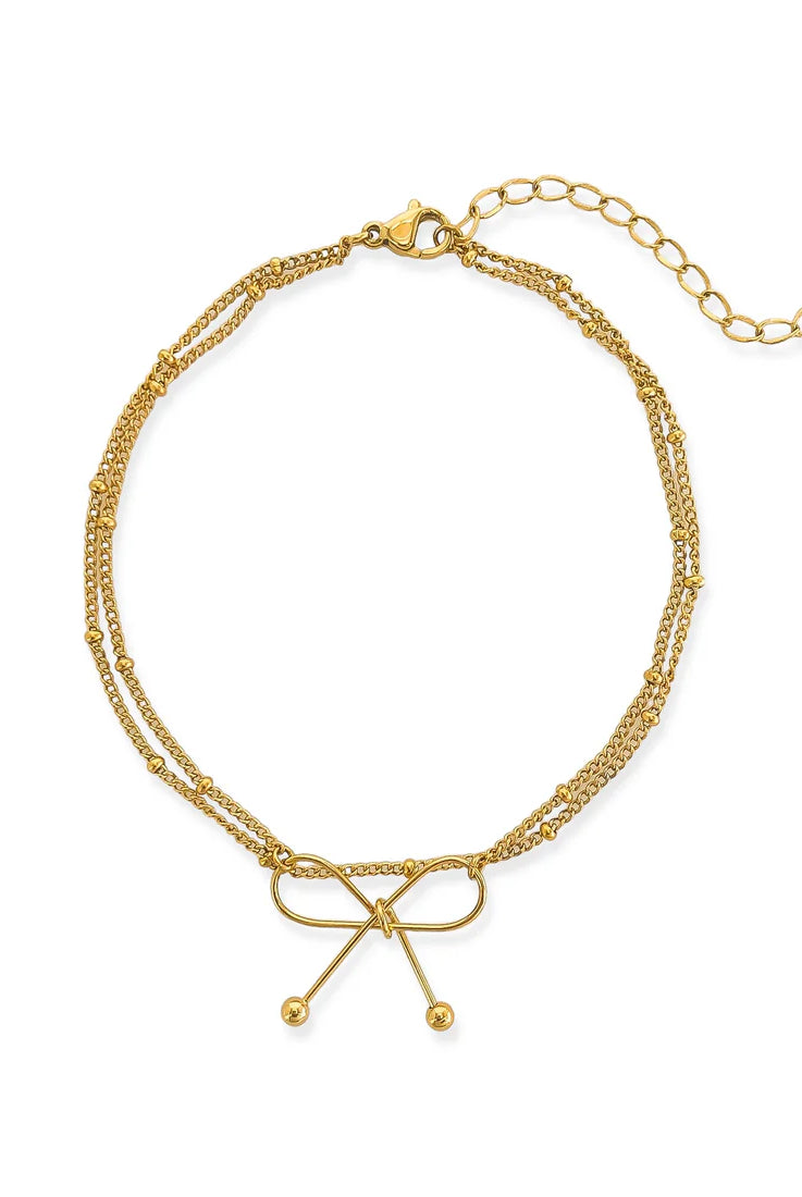 Omg Bling Water-Resistant Bow Ankle-Anklets-OMG BLINGS-Deja Nu Boutique, Women's Fashion Boutique in Lampasas, Texas