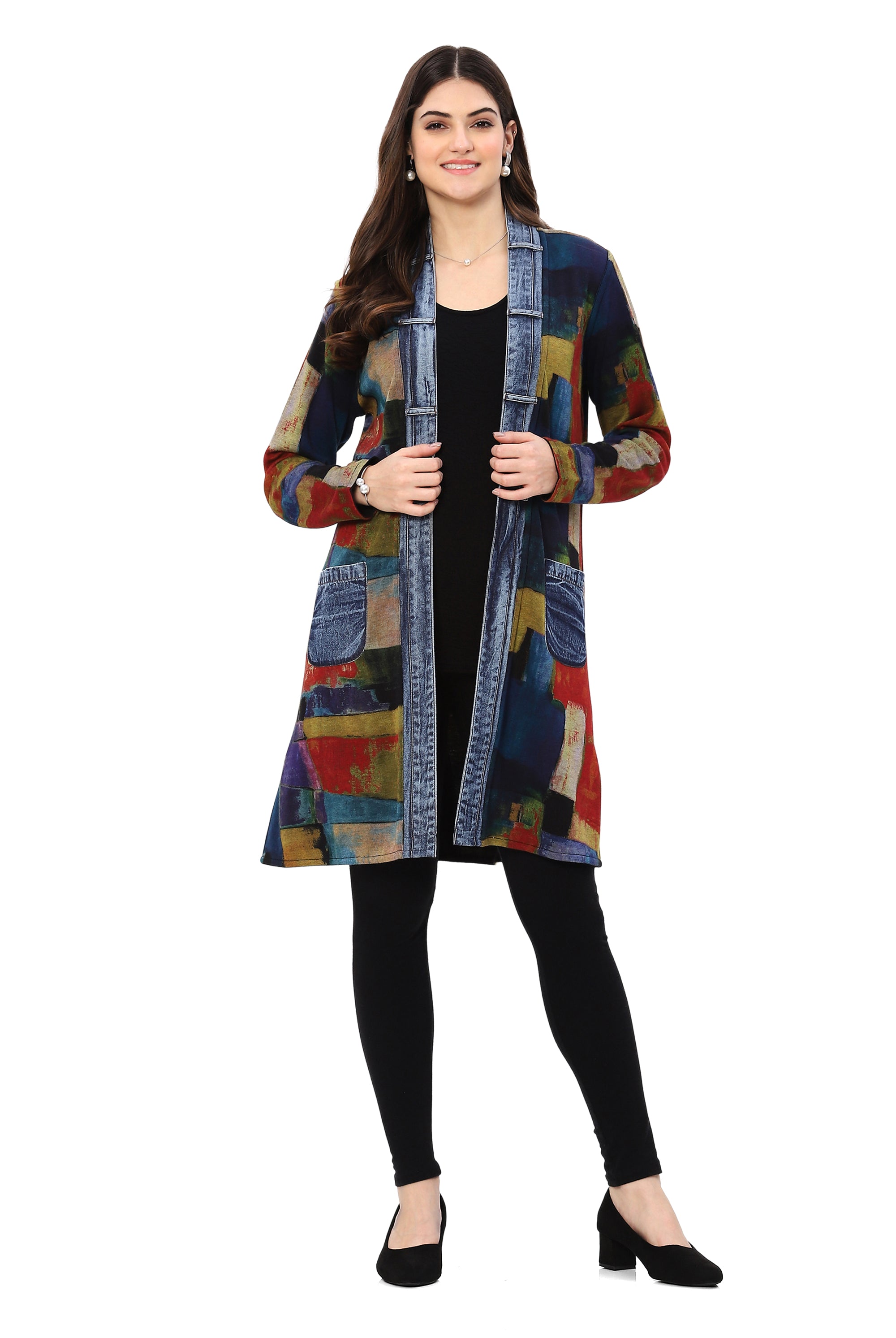 Parsley & Sage Edith Reversible Open Front Jacket-Jackets-Parsley & Sage-Deja Nu Boutique, Women's Fashion Boutique in Lampasas, Texas