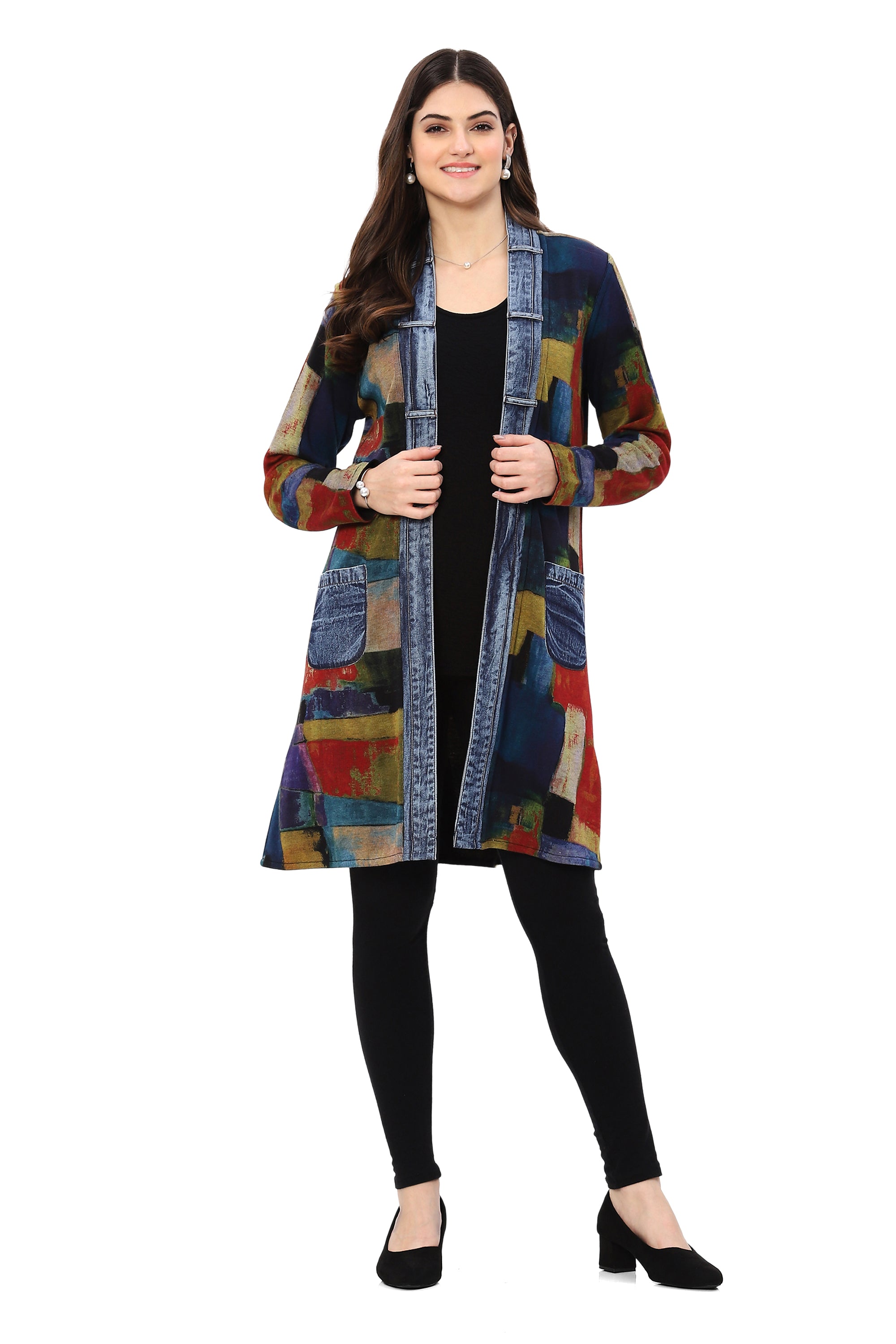 Parsley & Sage Edith Reversible Open Front Jacket-Jackets-Parsley & Sage-Deja Nu Boutique, Women's Fashion Boutique in Lampasas, Texas