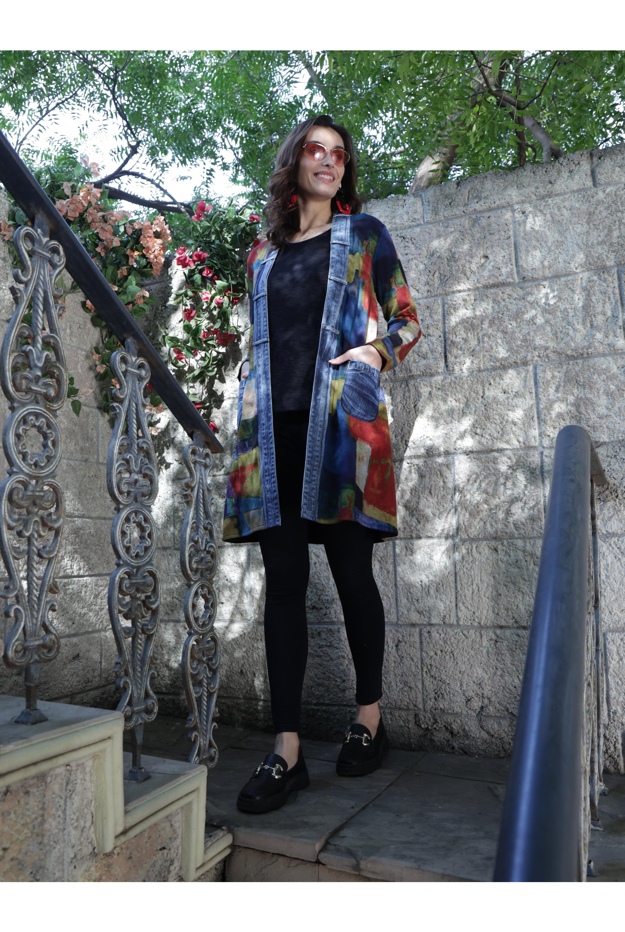 Parsley & Sage Edith Reversible Open Front Jacket-Jackets-Parsley & Sage-Deja Nu Boutique, Women's Fashion Boutique in Lampasas, Texas