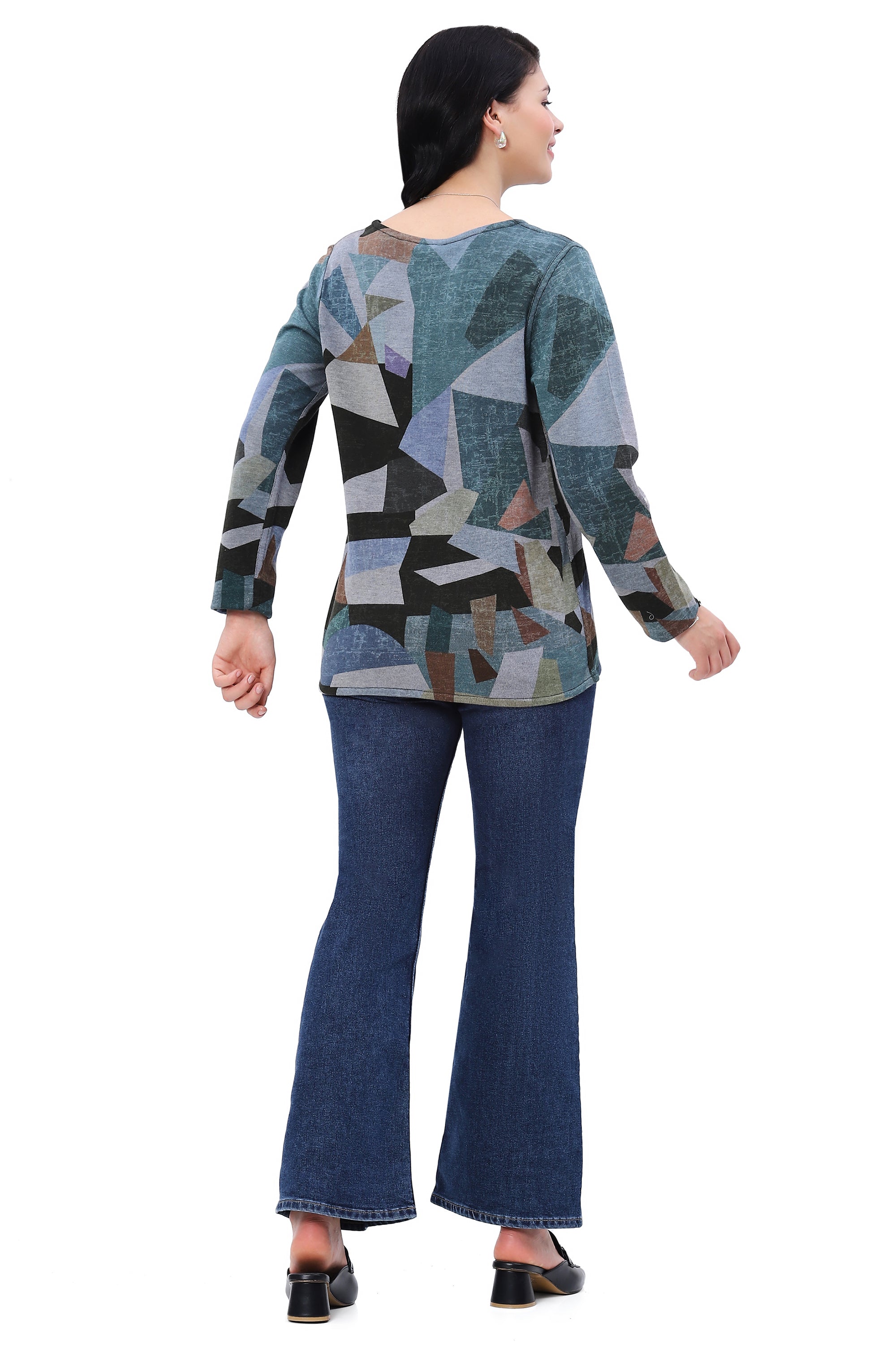 Parsley & Sage Jodie Reversible V-Neck Top-Tops-Parsley & Sage-Deja Nu Boutique, Women's Fashion Boutique in Lampasas, Texas