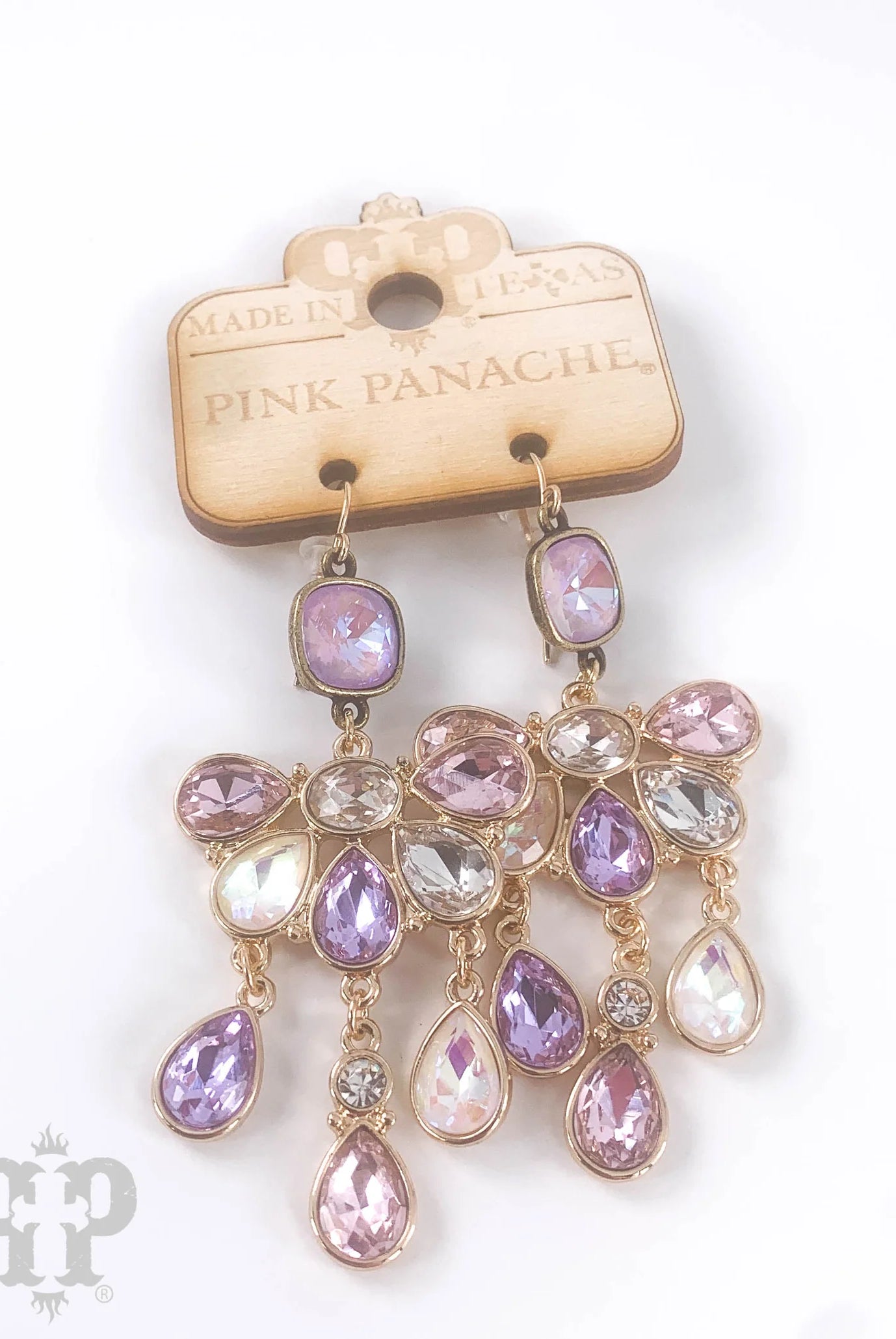 Pink Panache Pastel Rhinestone Chandelier Earrings β Lavender, Blush & Crystal Shine-Earrings-Pink Panache-Deja Nu Boutique, Women's Fashion Boutique in Lampasas, Texas