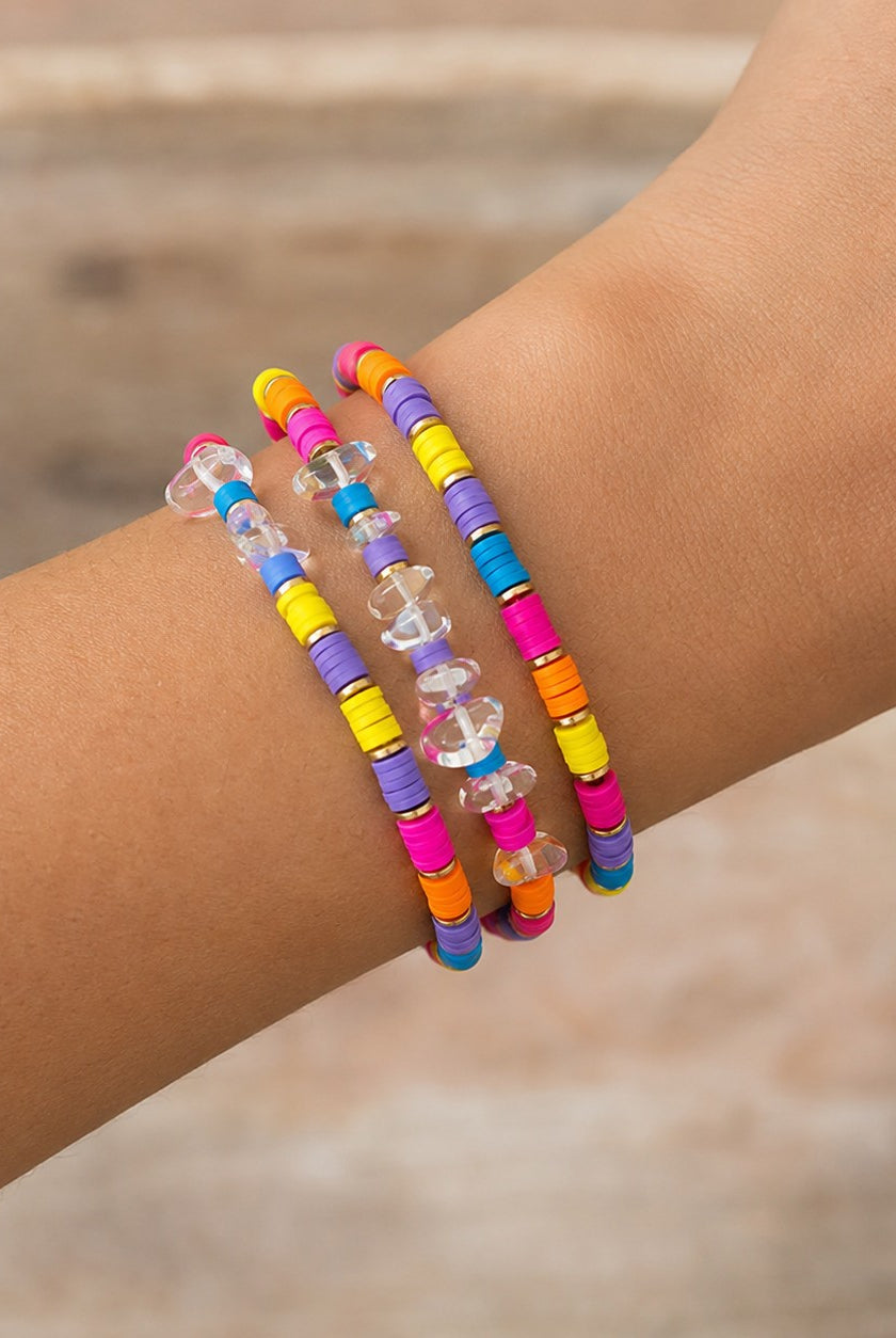 Pink Panache Endless Summer Multi-Color Bracelet Stack Set-Bracelets-Pink Panache-Deja Nu Boutique, Women's Fashion Boutique in Lampasas, Texas