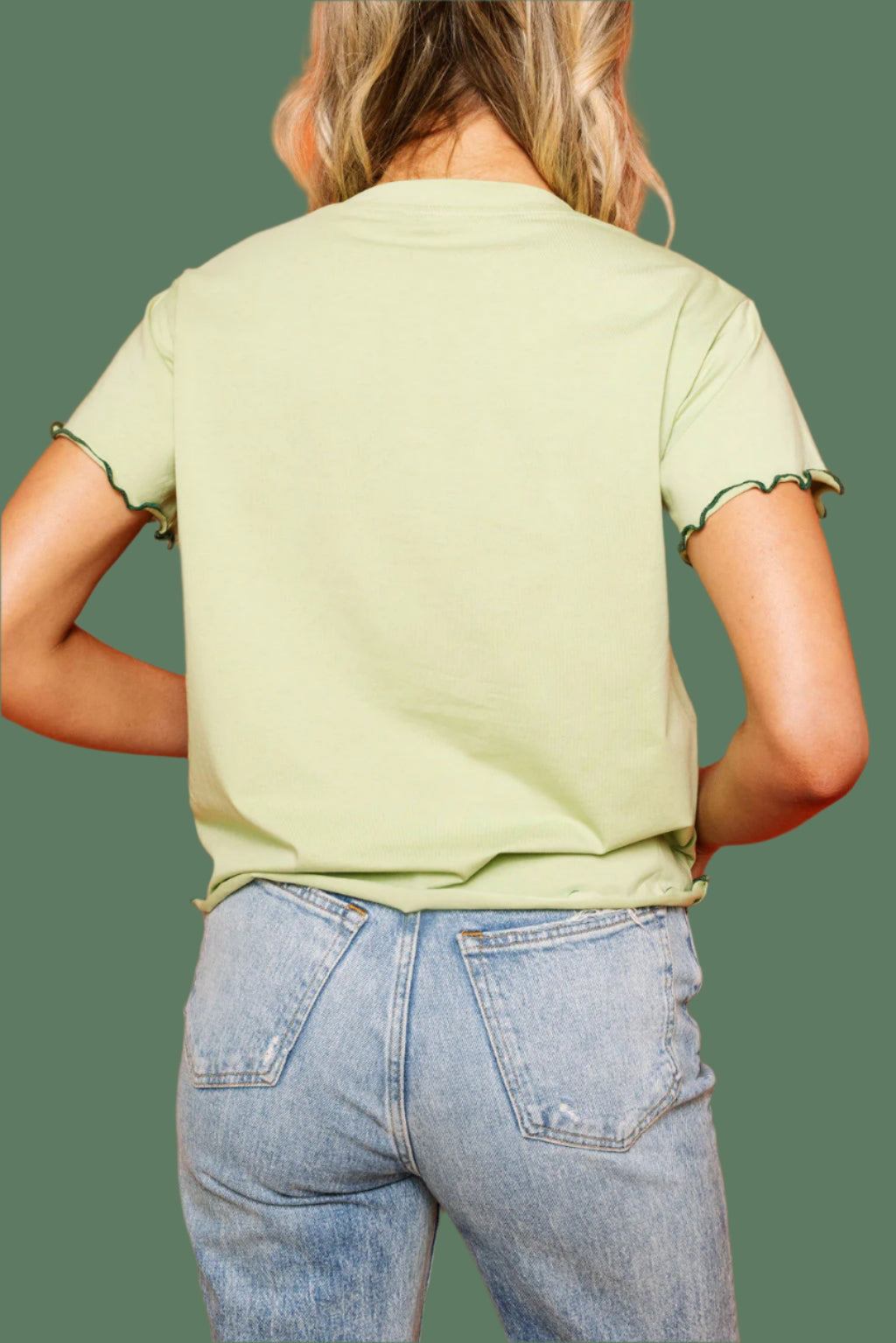 Queen Of Sparkles Light Green Frilly Shamrock Top-Tops-Queen Of Sparkles-Deja Nu Boutique, Women's Fashion Boutique in Lampasas, Texas