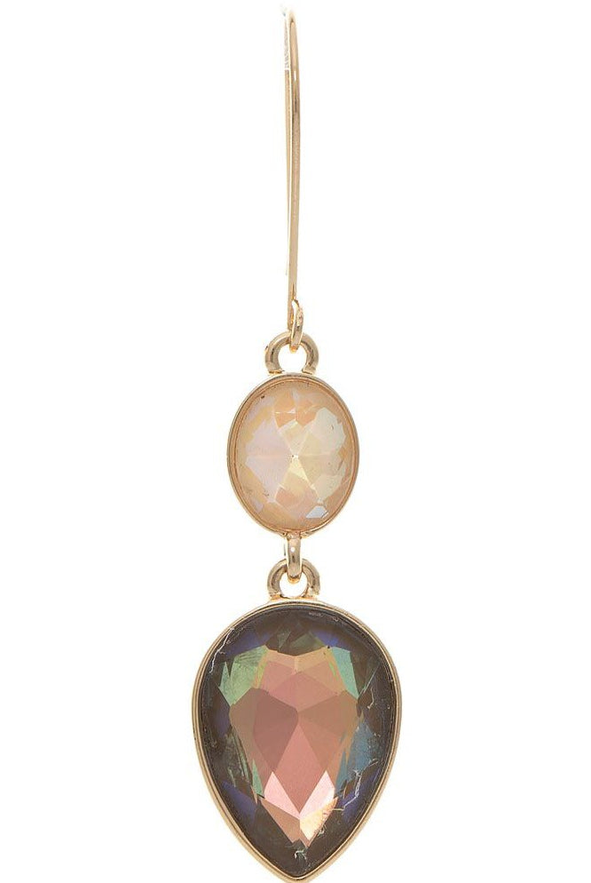 Rain Jewelry Gold Natural Glow Stone Drop Earring-Earrings-Rain Jewelry Collection-Deja Nu Boutique, Women's Fashion Boutique in Lampasas, Texas