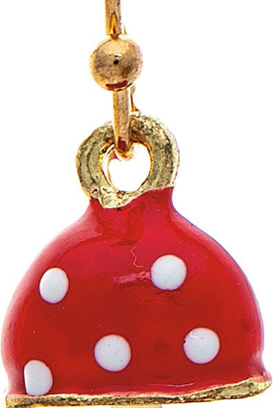 Rain Jewelry Gold Red Cap Mini Mushroom Earring-Earrings-Rain Jewelry Collection-Deja Nu Boutique, Women's Fashion Boutique in Lampasas, Texas