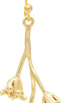 Rain Jewelry Gold Triple Blooms Drop Earrings-Earrings-Rain Jewelry Collection-Deja Nu Boutique, Women's Fashion Boutique in Lampasas, Texas