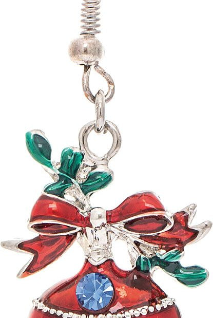 Rain Jewelry Silver Bow Top Crystal Ornament Earring-Earrings-Rain Jewelry Collection-Deja Nu Boutique, Women's Fashion Boutique in Lampasas, Texas