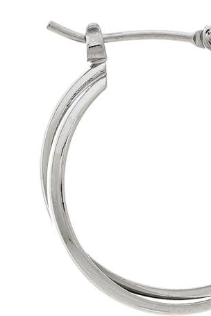 Rain Jewelry Silver 14K Plated Hypoallergenic Twist Wire Hoop Earrings – .75”-Earrings-Rain Jewelry Collection-Deja Nu Boutique, Women's Fashion Boutique in Lampasas, Texas