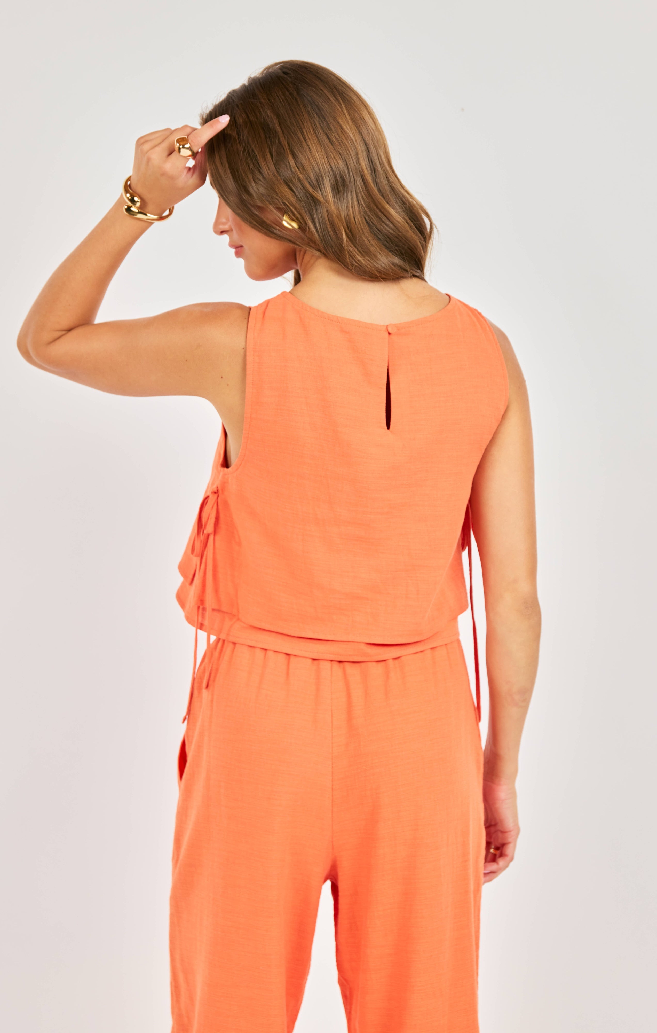 Sadie & Sage Good Day Layered Top in Orange-tank-Sadie & Sage-Deja Nu Boutique, Women's Fashion Boutique in Lampasas, Texas