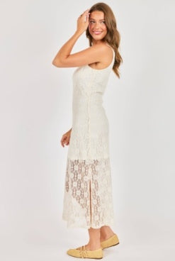 Sadie & Sage Letters Midi Dress in Cream-Midi Dresses-Sadie & Sage-Deja Nu Boutique, Women's Fashion Boutique in Lampasas, Texas